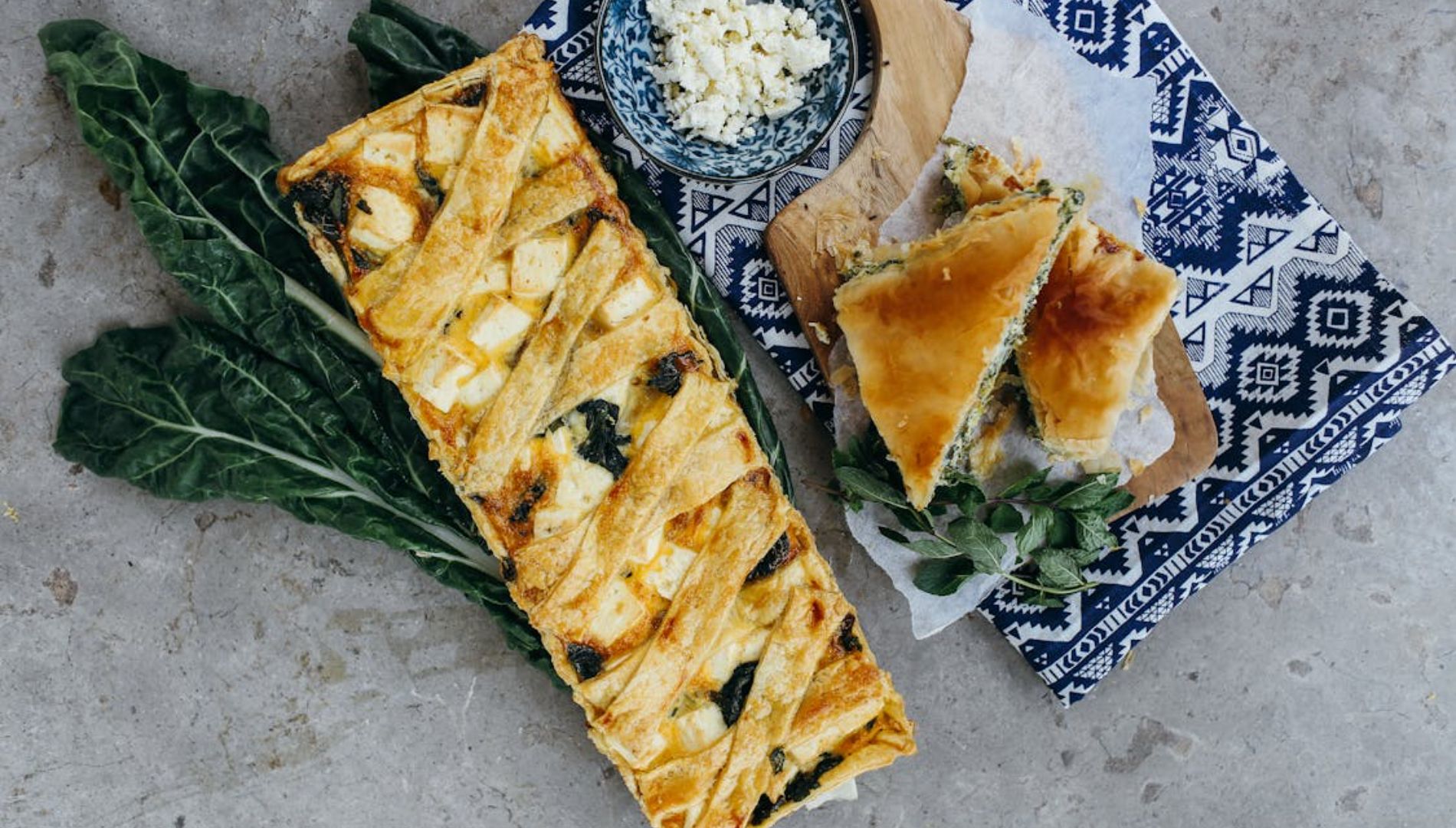 Quiche aux épinards et à la feta