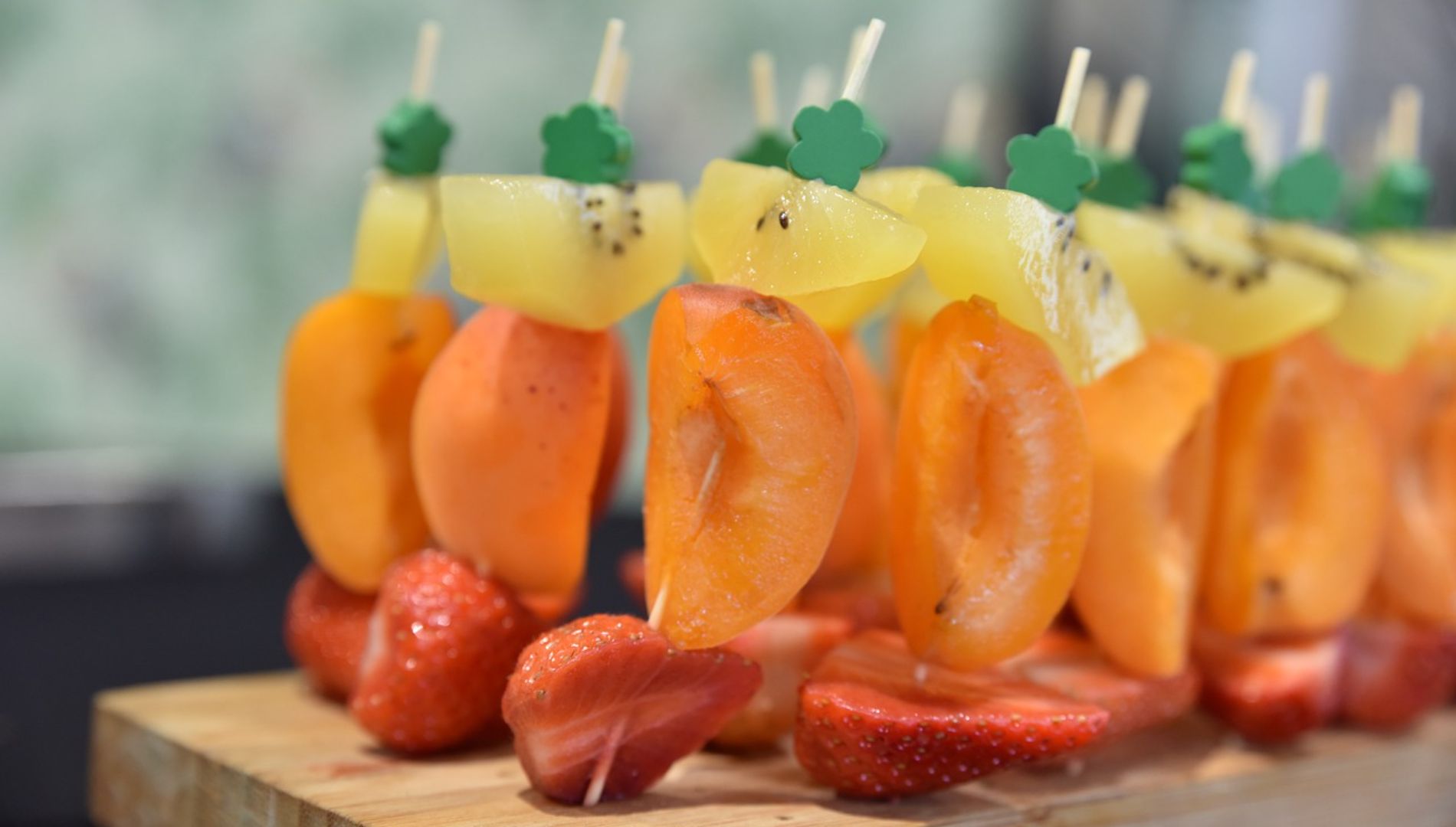 Fresh fruit skewers