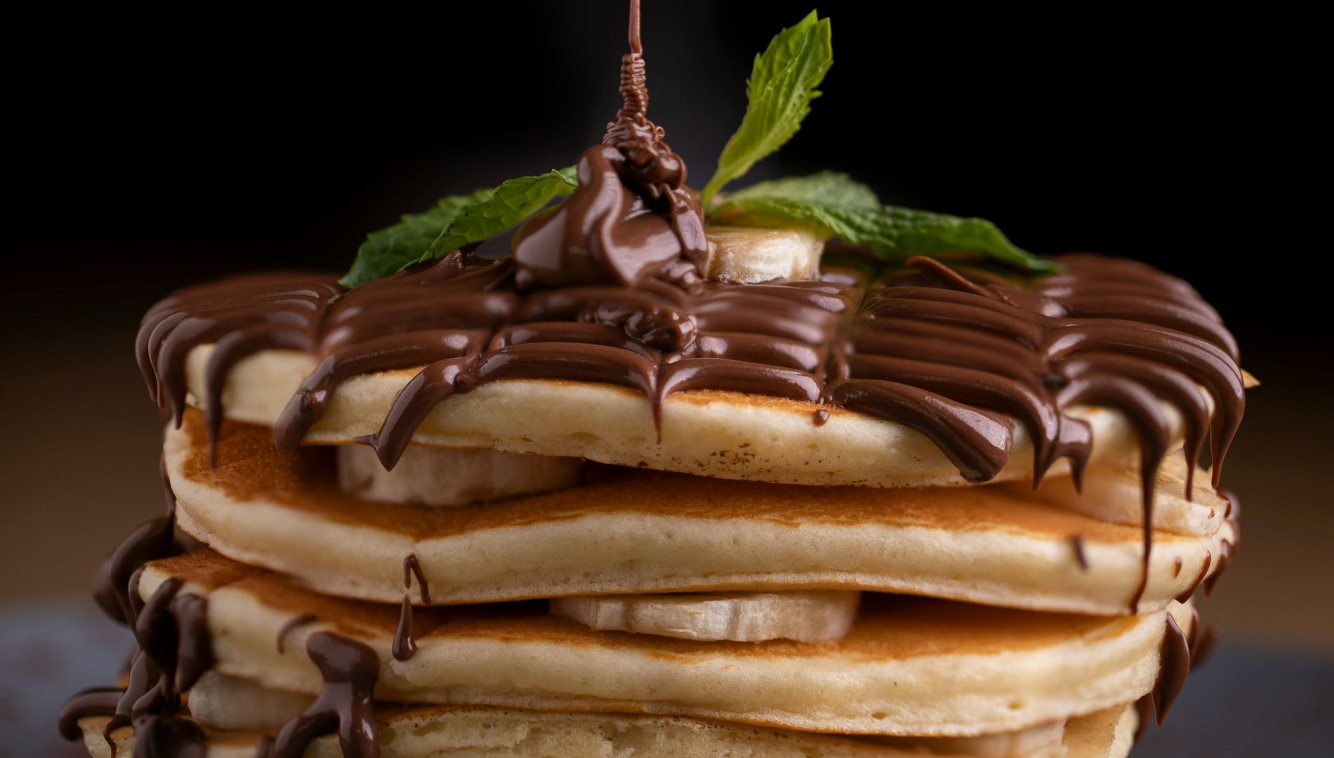 Chocolate Banana Pancake Cake