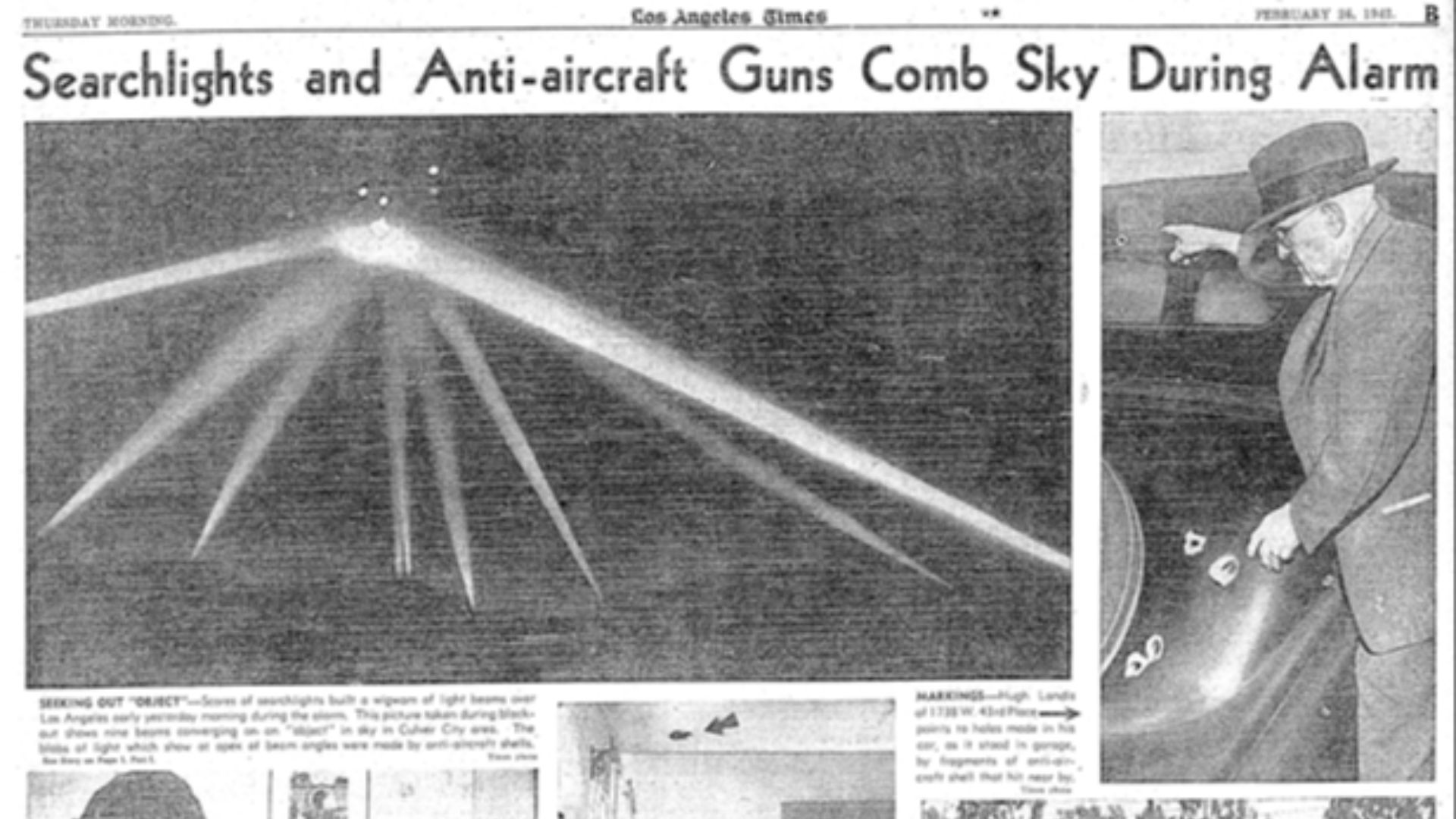 20 faits étranges sur la « bataille de Los Angeles » oubliée