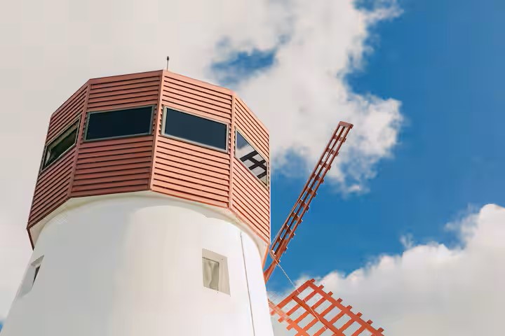 Un ancien moulin à vent au Portugal