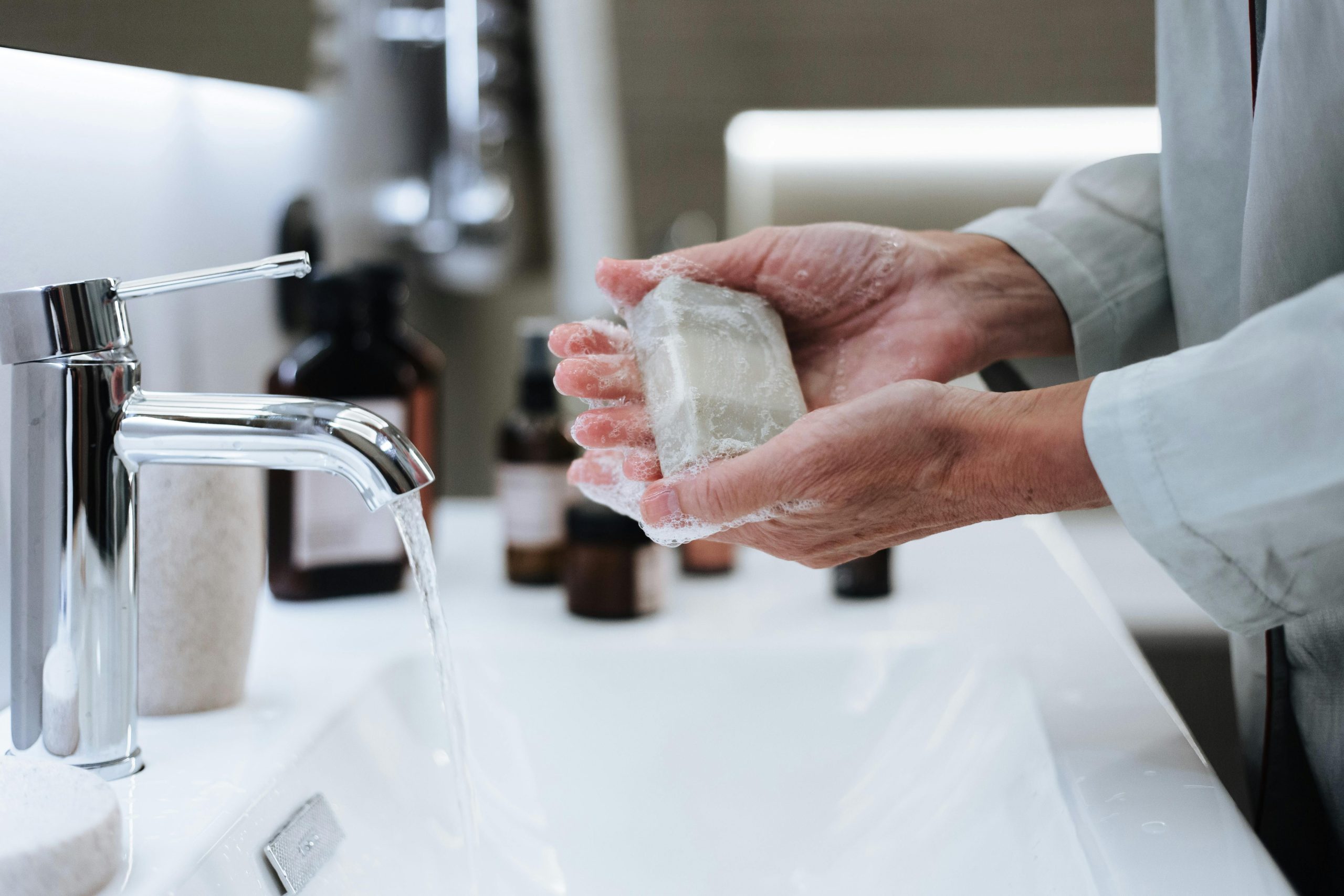 Le savon pour les mains