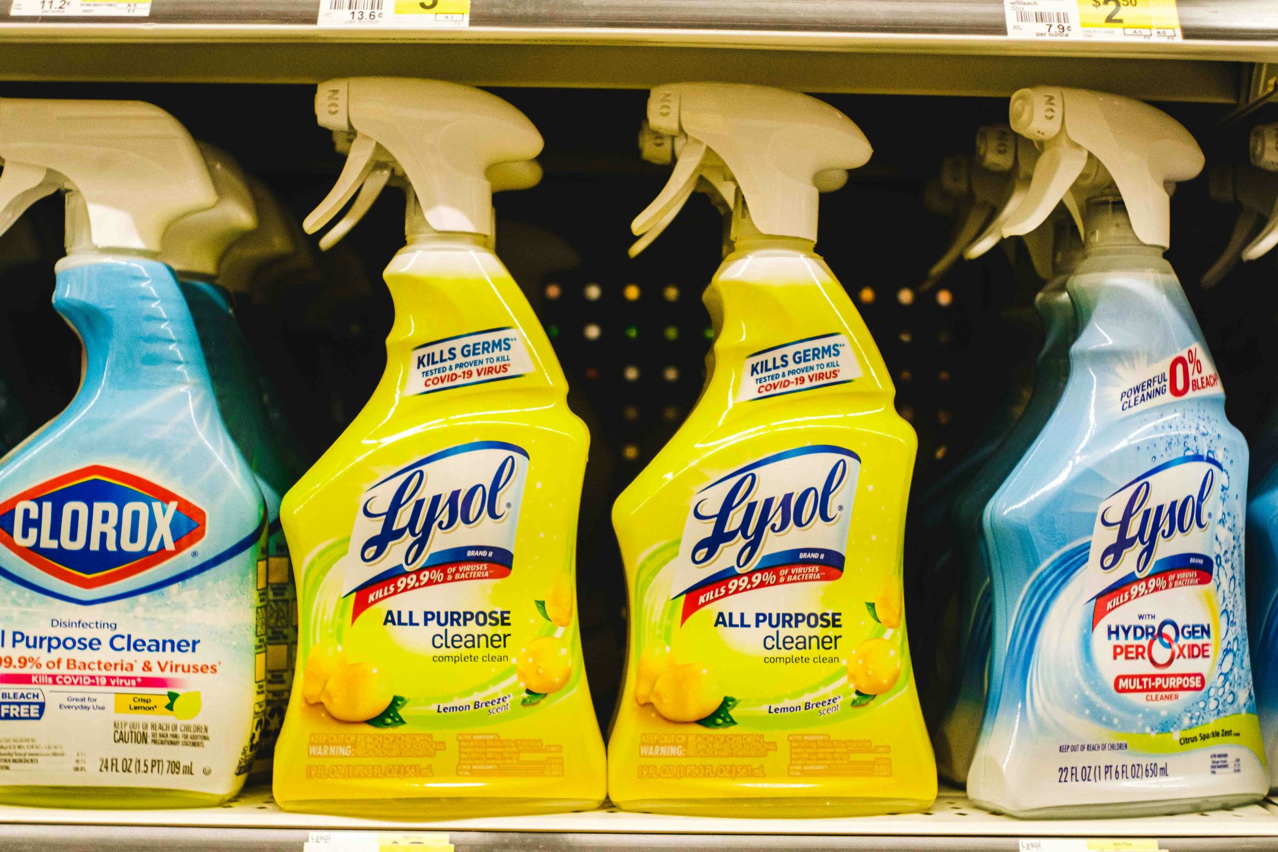 Les produits d'entretien
