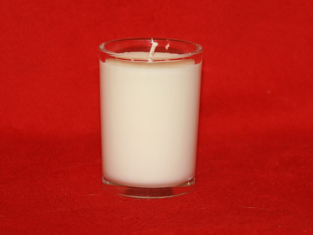 Scented Soy Candle In Glass Vessel