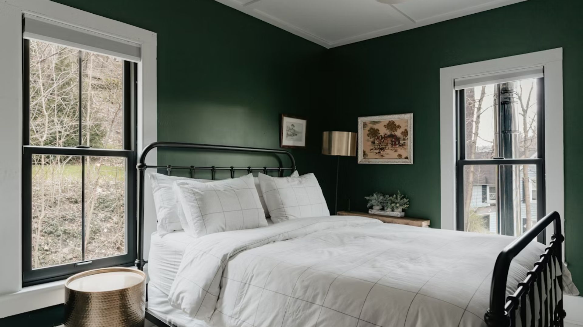 Forest Green And Brass Accents