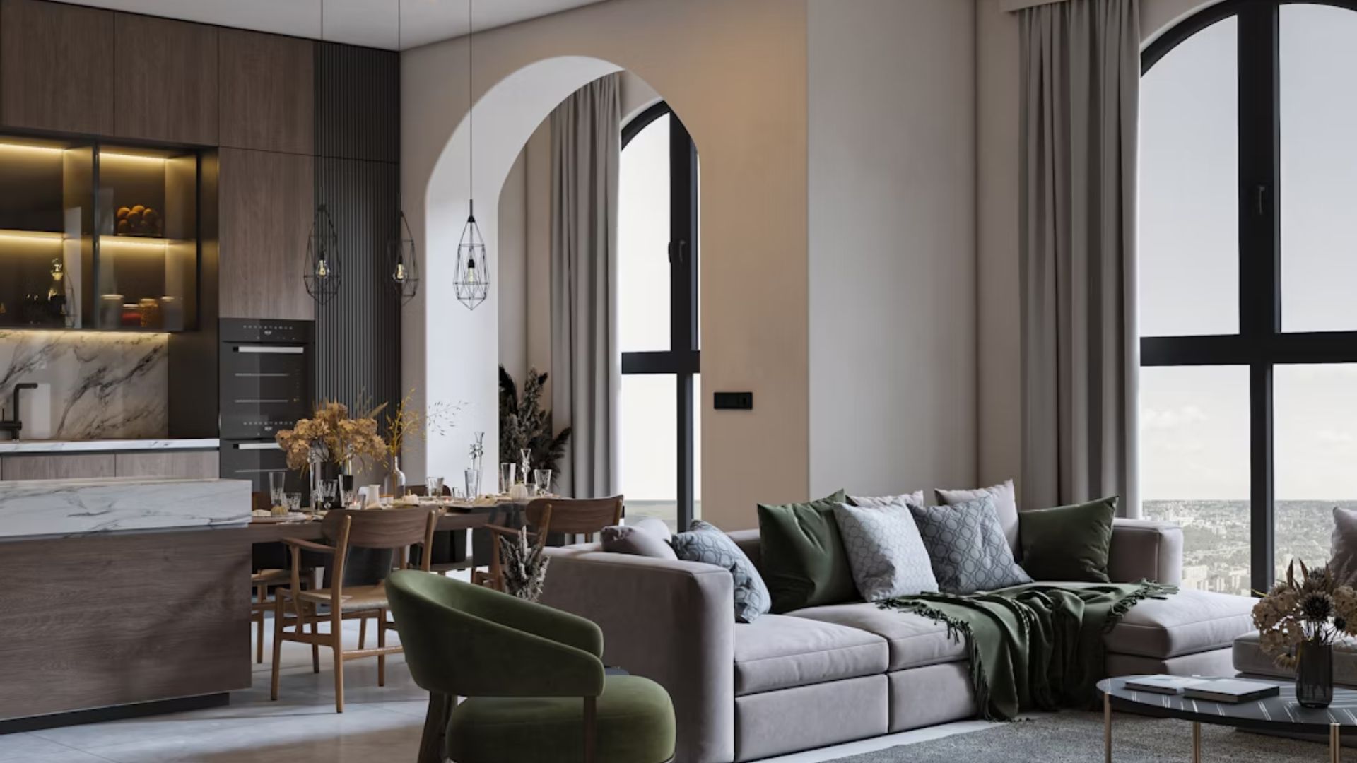 Black And Soft Taupe