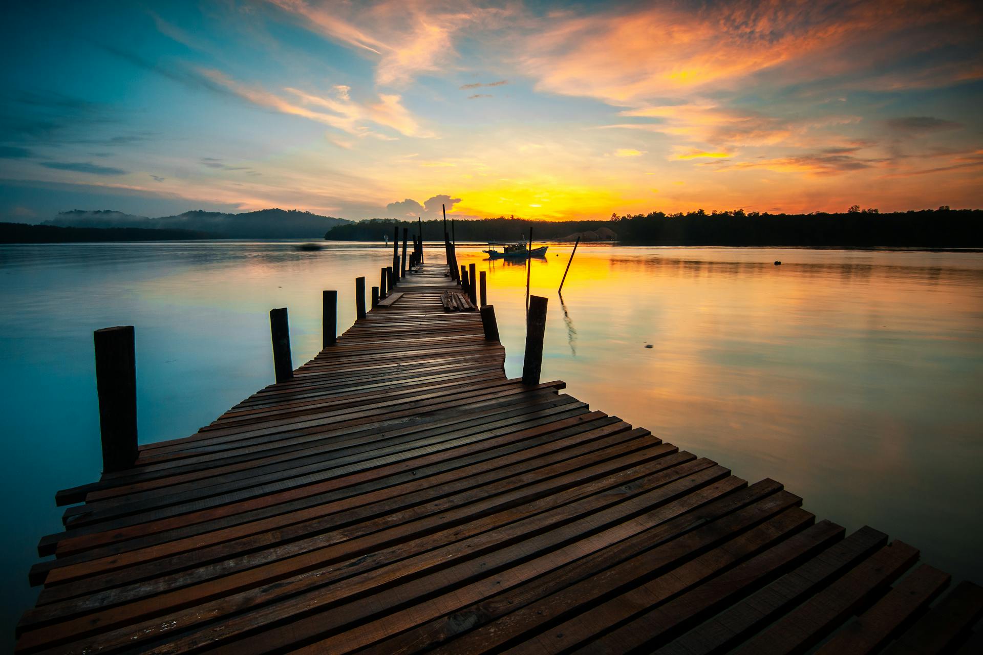 Lakefront Deck With Calm Water Views