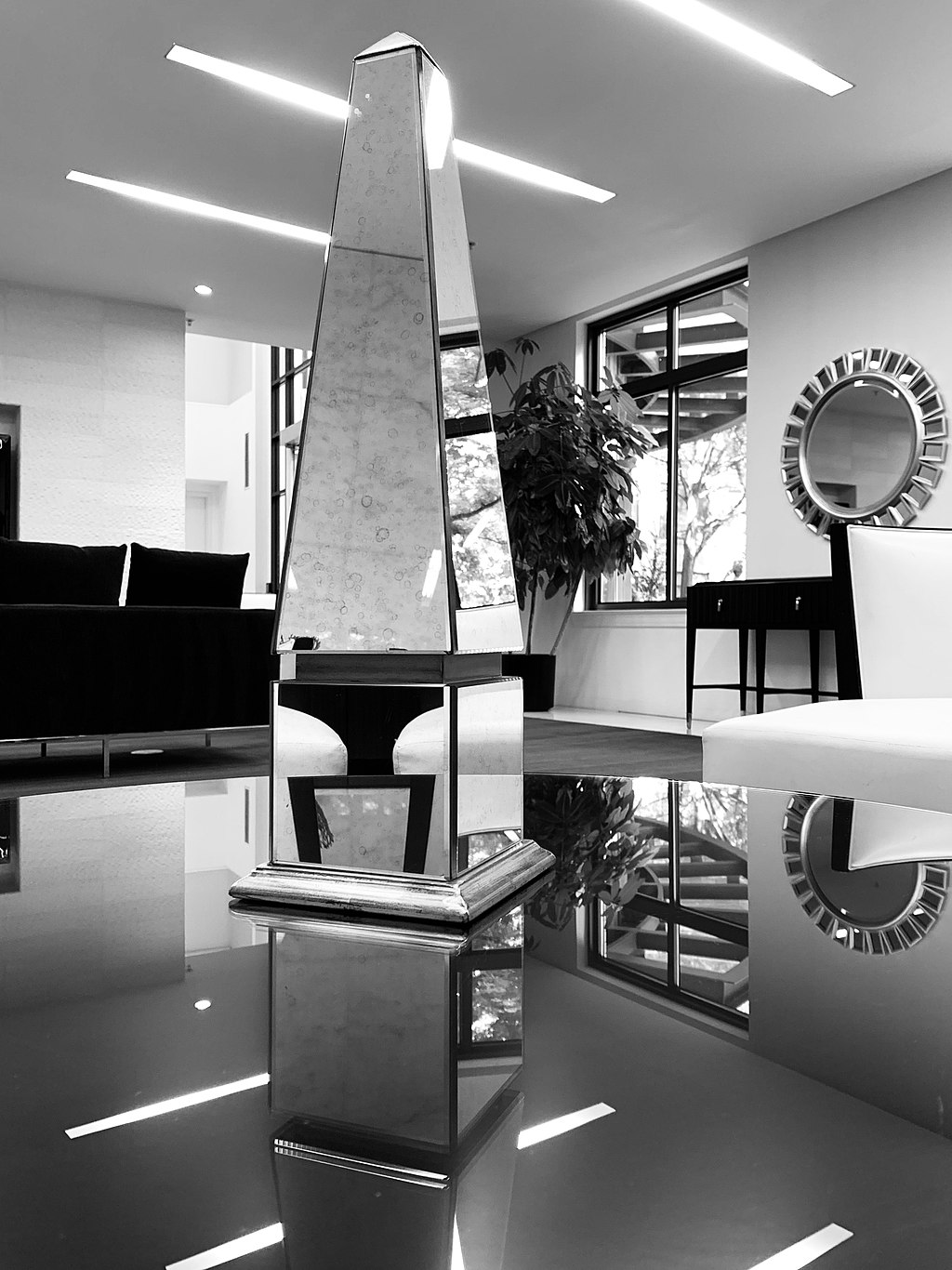 Add Mirrored Furniture To Reflect Light