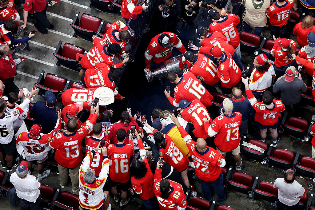 With the fans