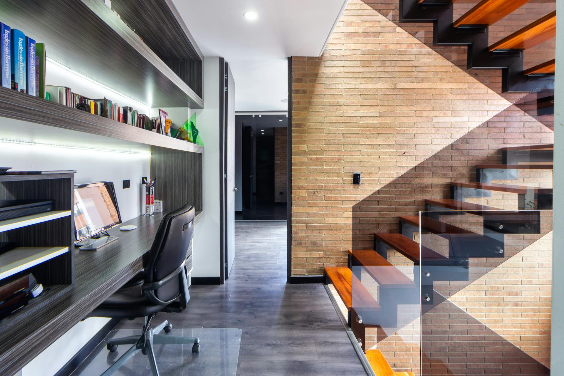 Narrow Hallway Desk Slot