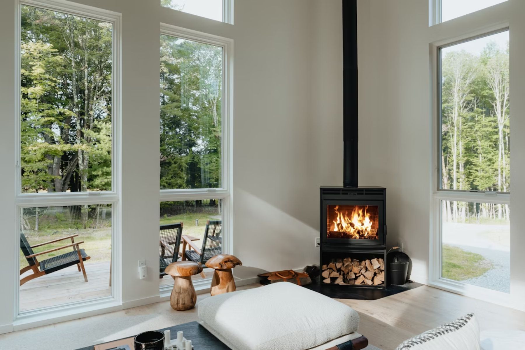 Freestanding Fireplaces With Sculptural Appeal