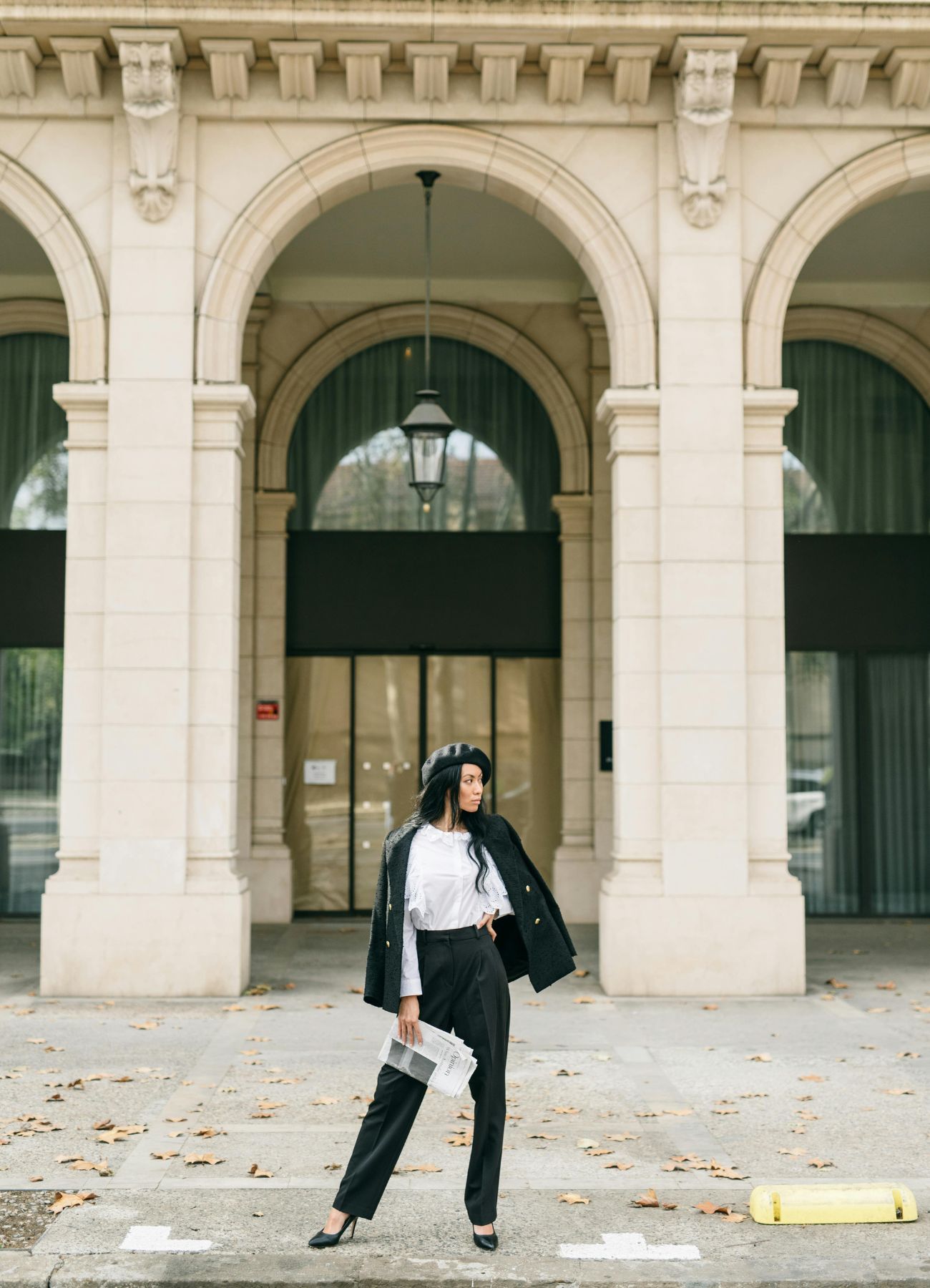 Tailored Trousers Over Joggers