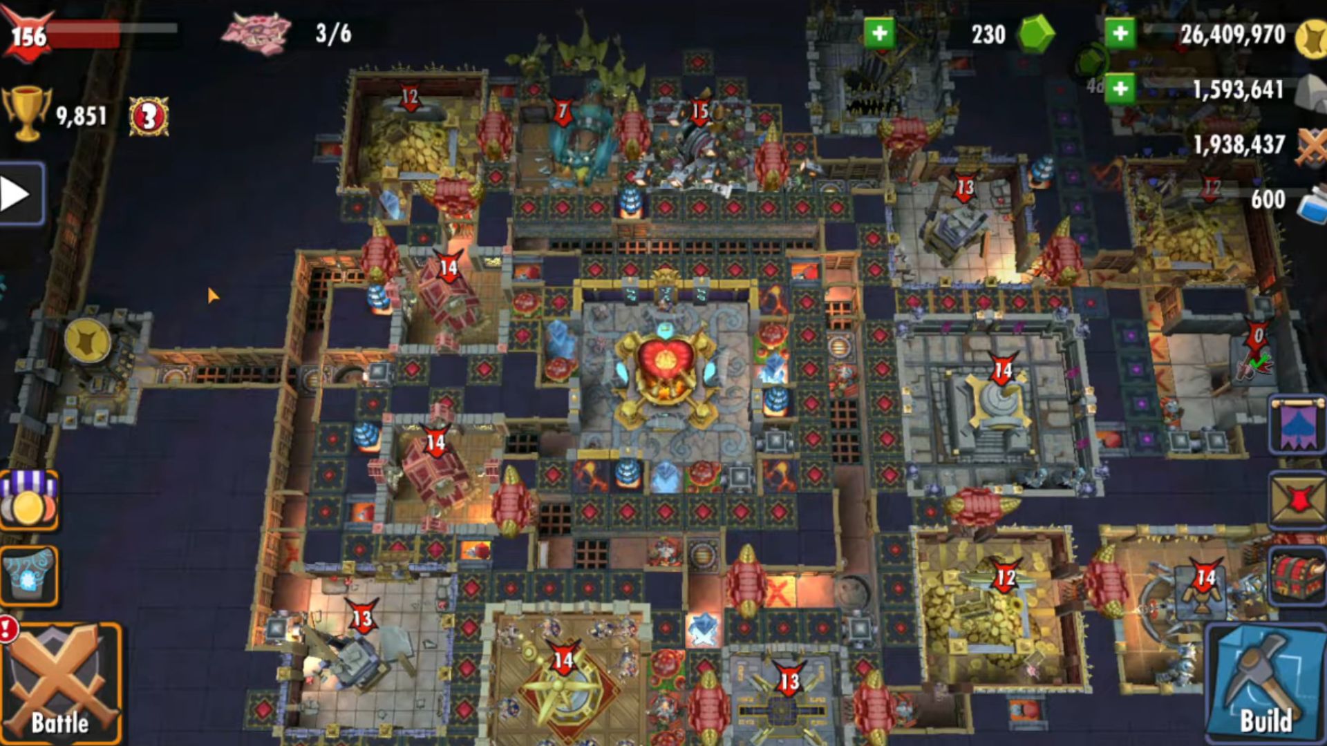 6. L'exploitation du temps de Dungeon Keeper Mobile