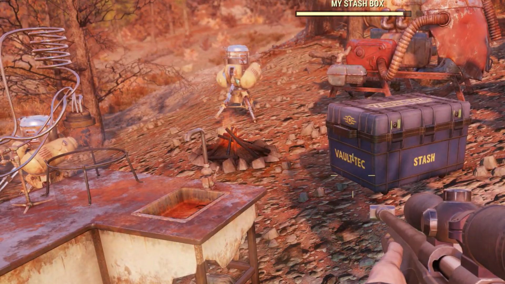 16. Fallout 76: le chargement pour le stockage