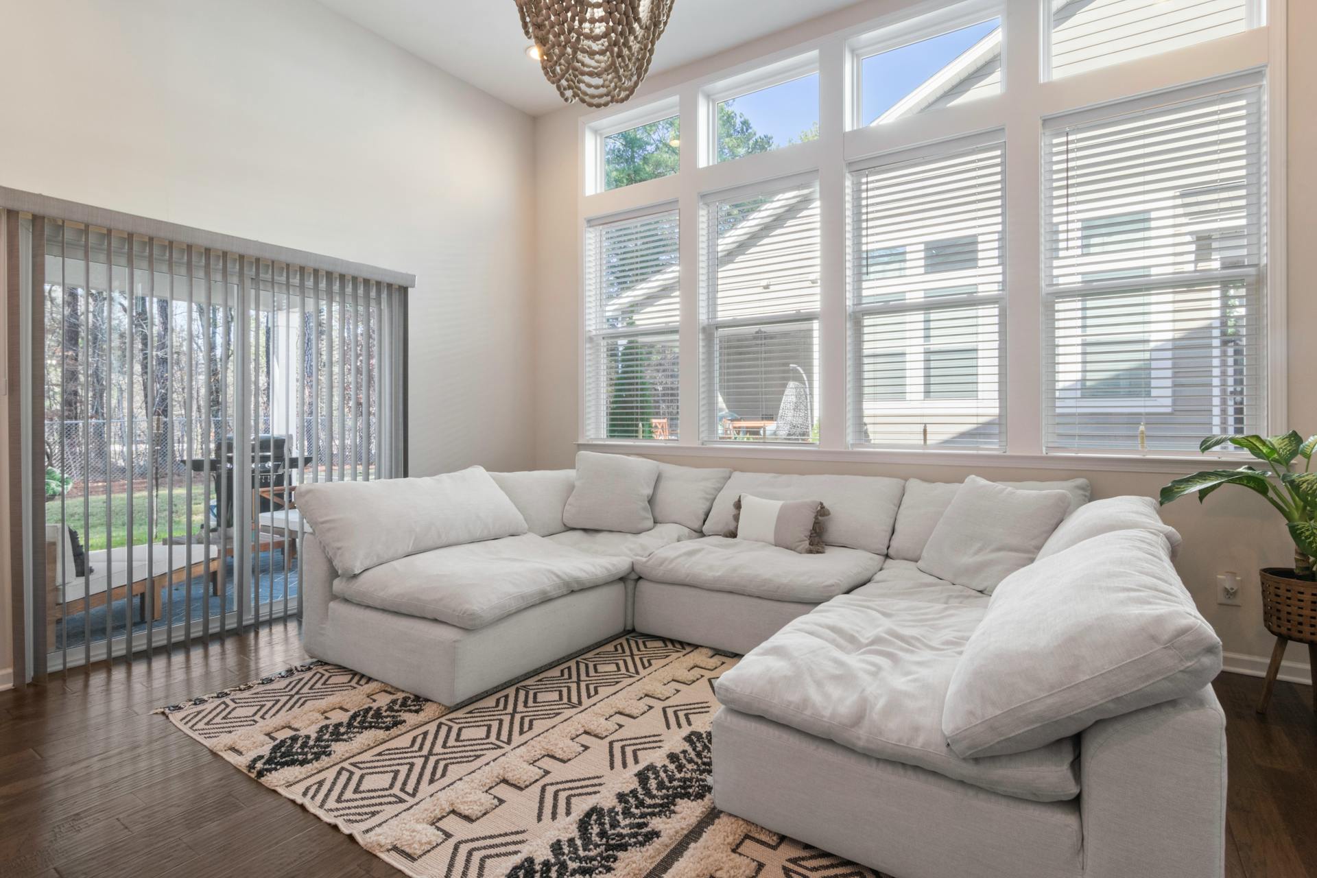 Sectional Sofa + Floating Rug Combo