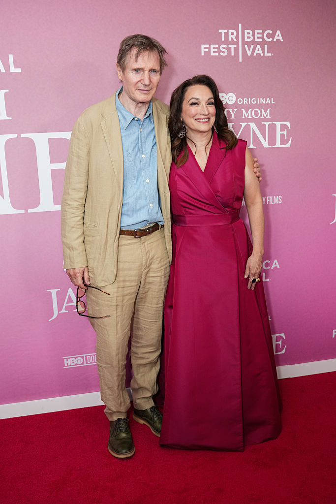 Liam Neeson and Trish Adlesic