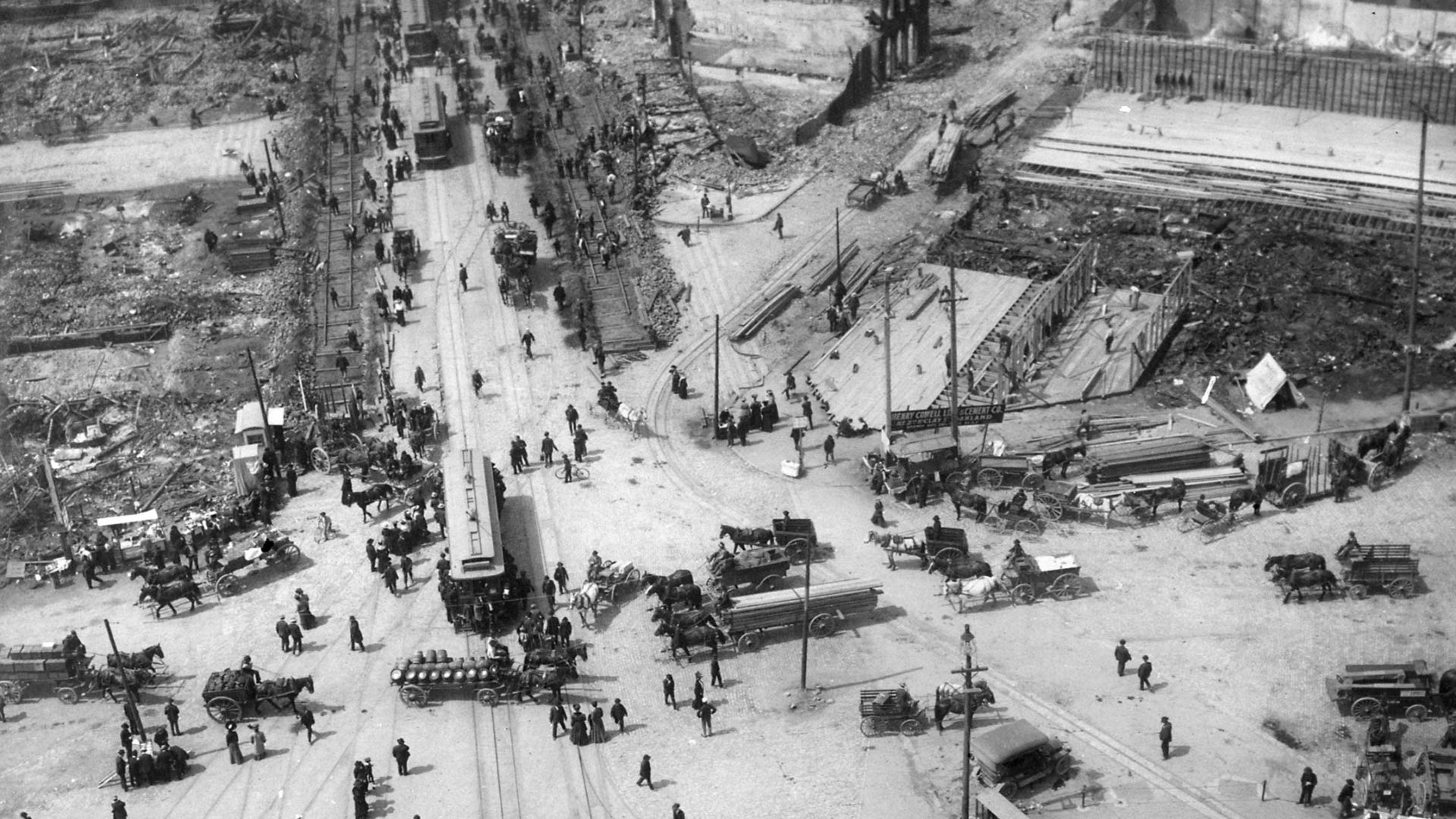 12. Les téléphériques ont à peine survécu au tremblement de terre de 1906