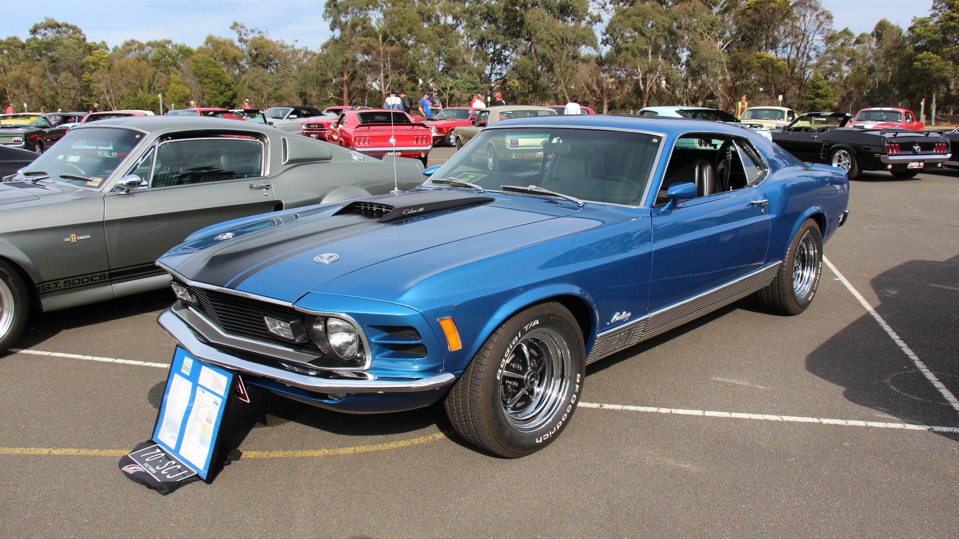 20. 1970 Ford Mustang Mach 1 428 Cobra Jet