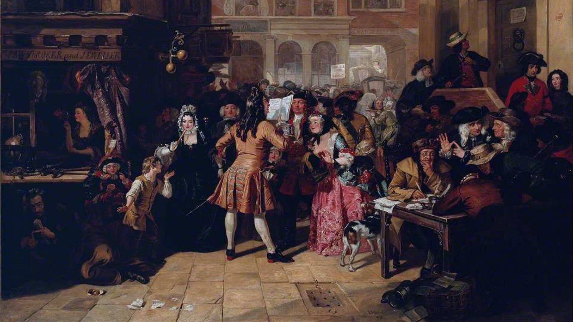 13. Effondrement financier de la bulle britannique des mers du Sud