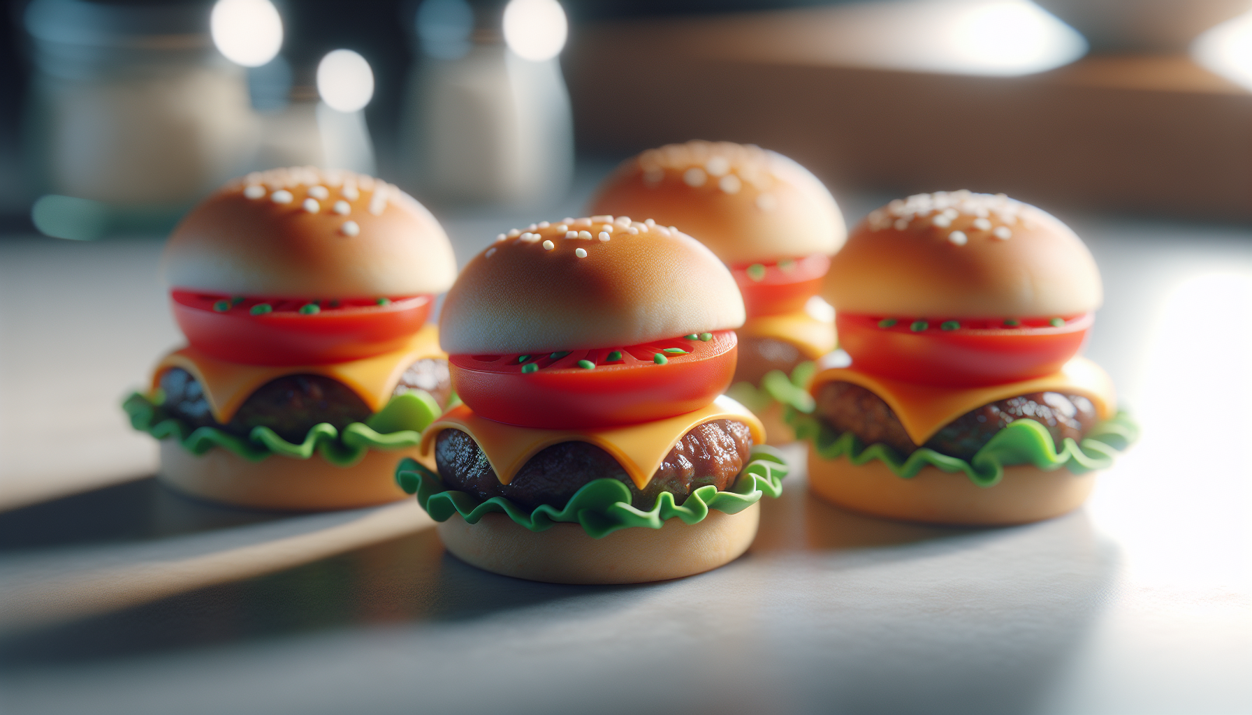Petits hamburgers à la tomate