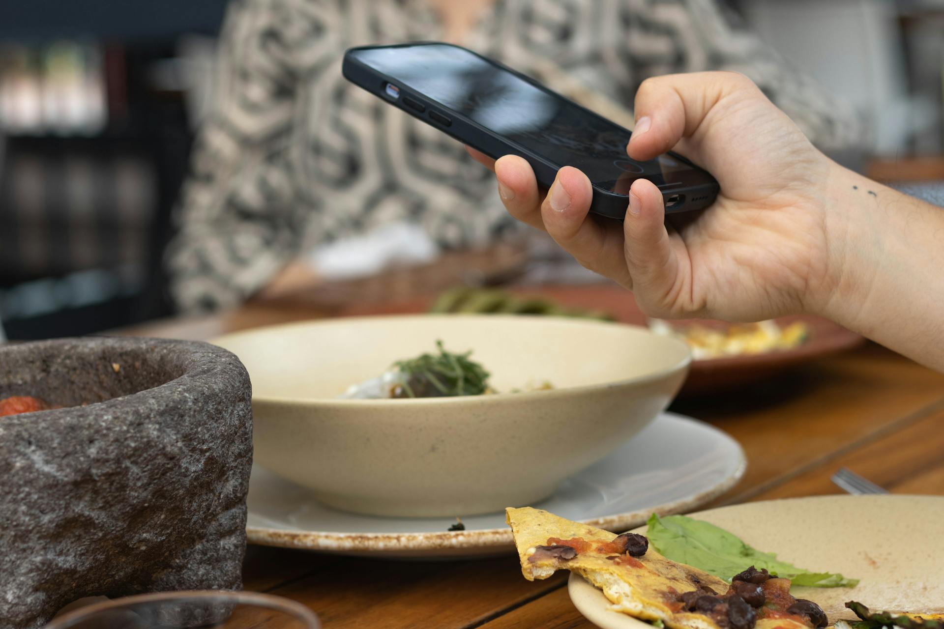 L'utilisation du téléphone pendant les repas