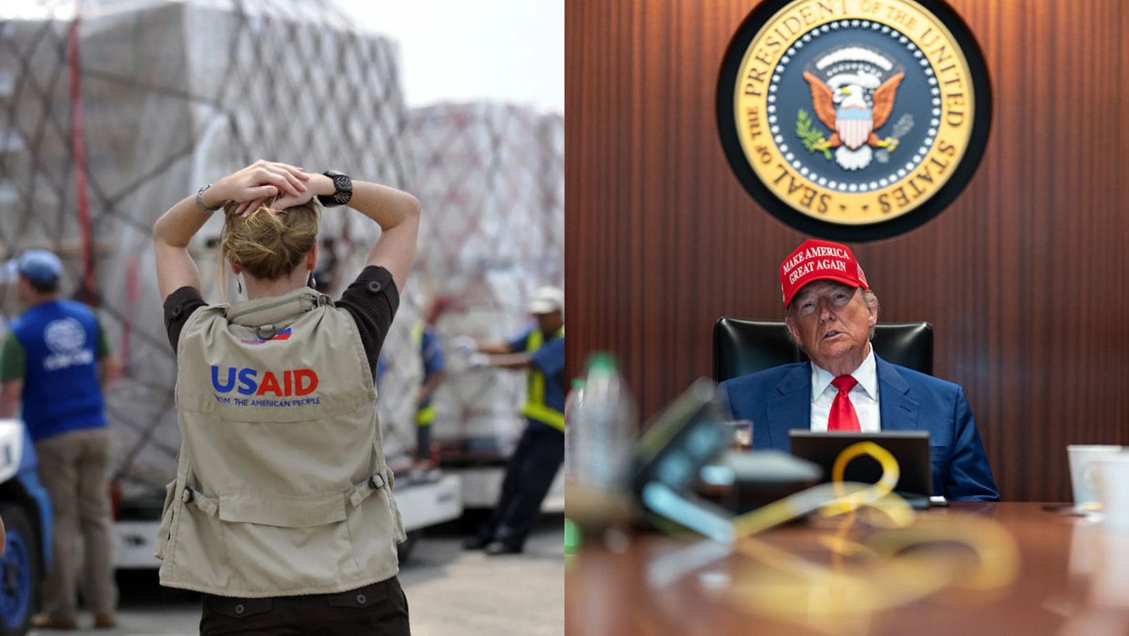 Trump incinère 500 tonnes de denrées destinées à des enfants