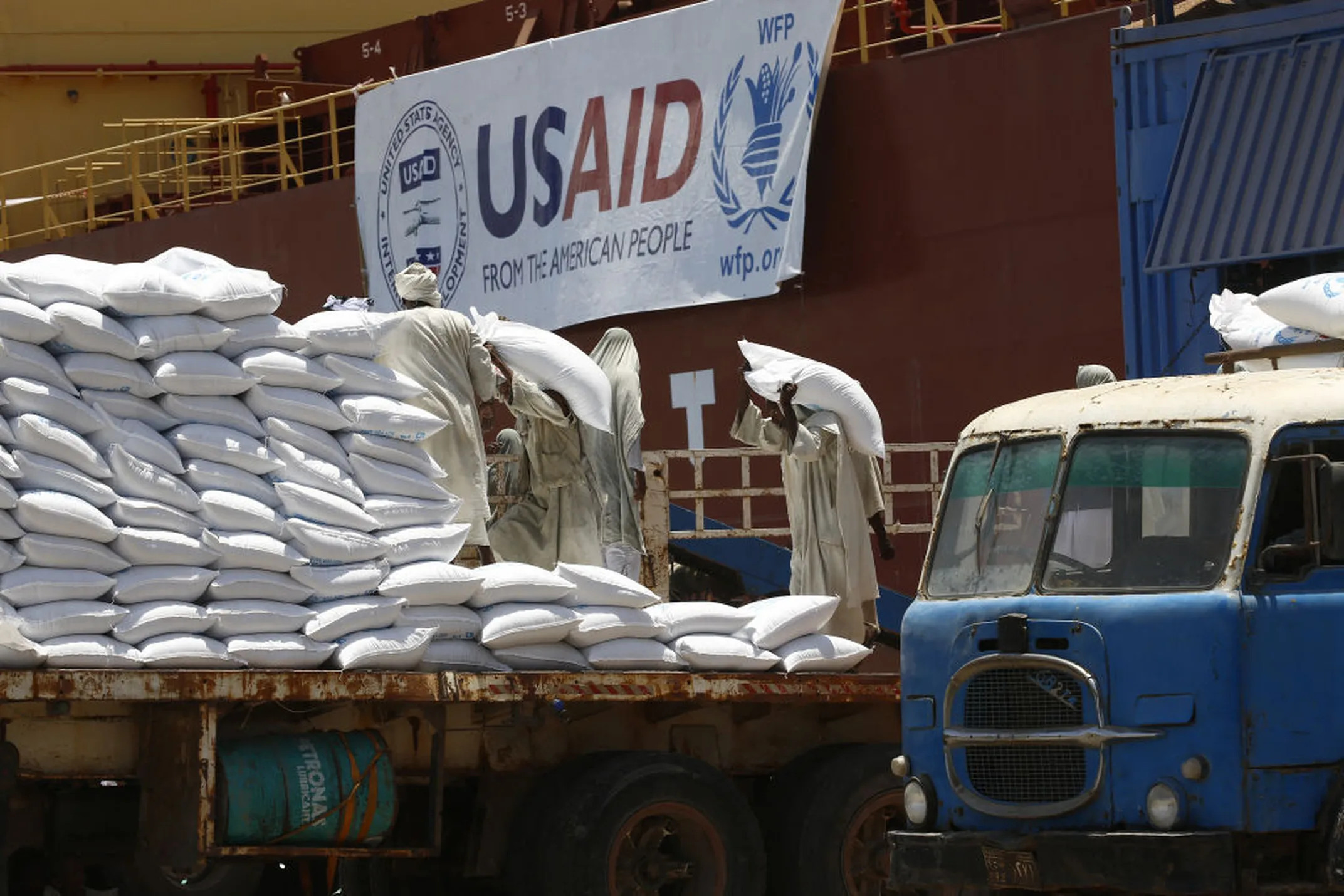 60 000 tonnes de nourriture dans des entrepôts américains