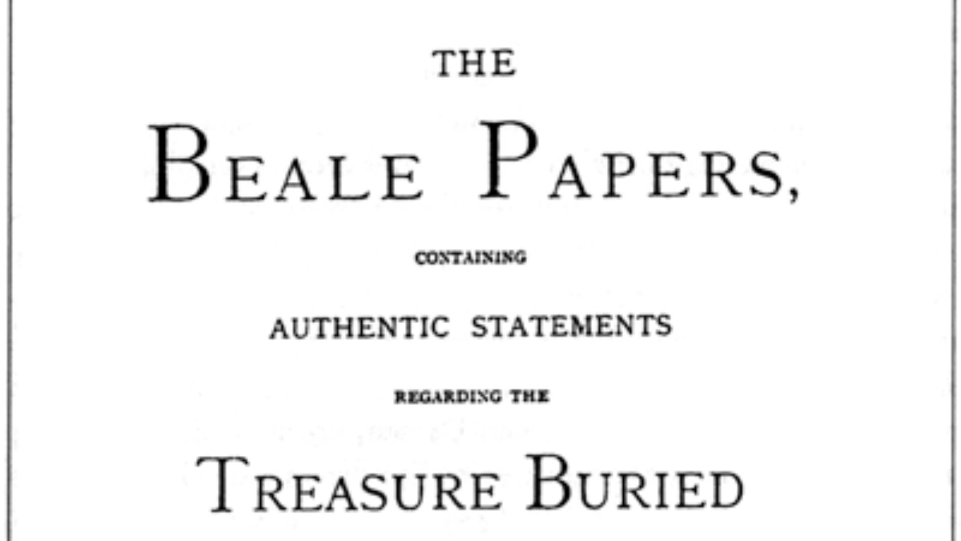 6. Les chiffres de Beale