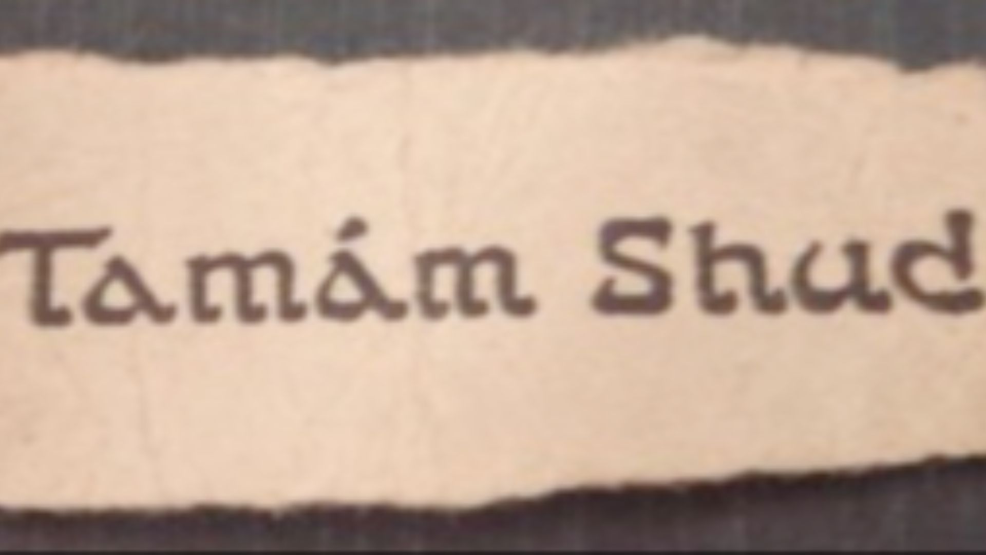 7. La note de cas de Taman Shud