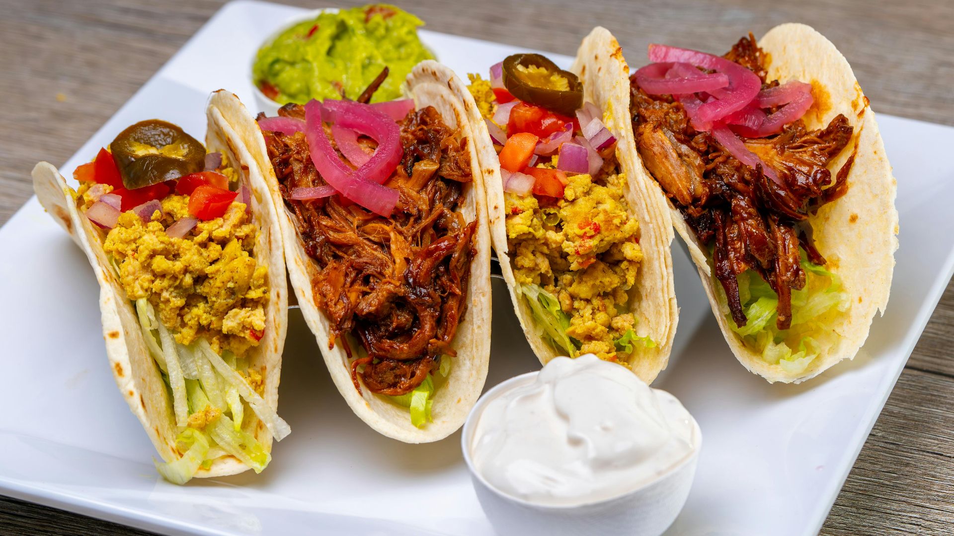10. Tacos avec garnitures en vrac