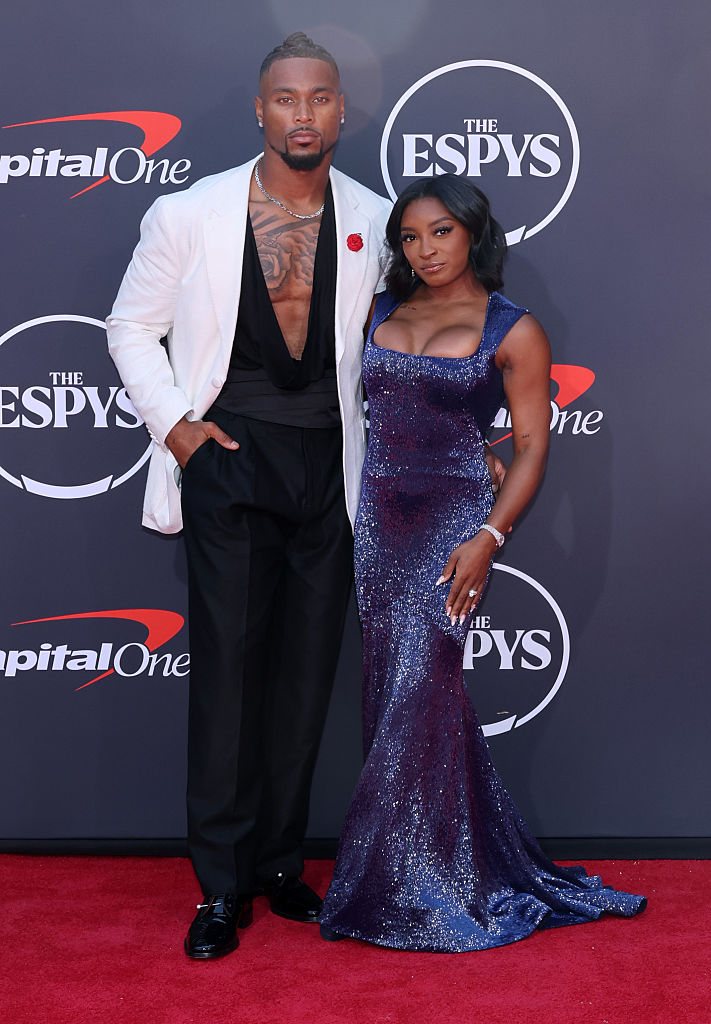 Jonathan Owens et Simone Biles