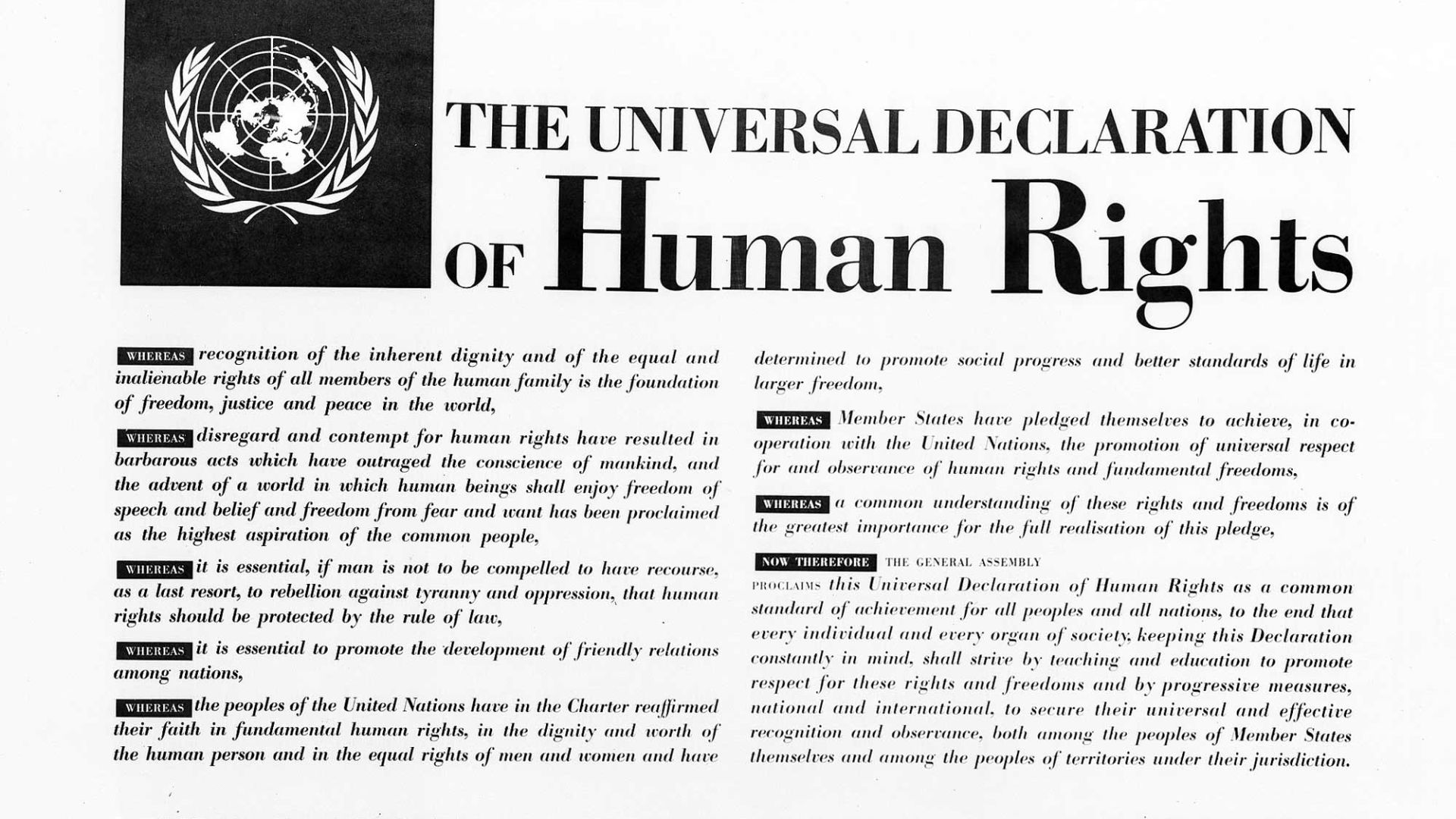 12. La déclaration universelle des droits de l'homme
