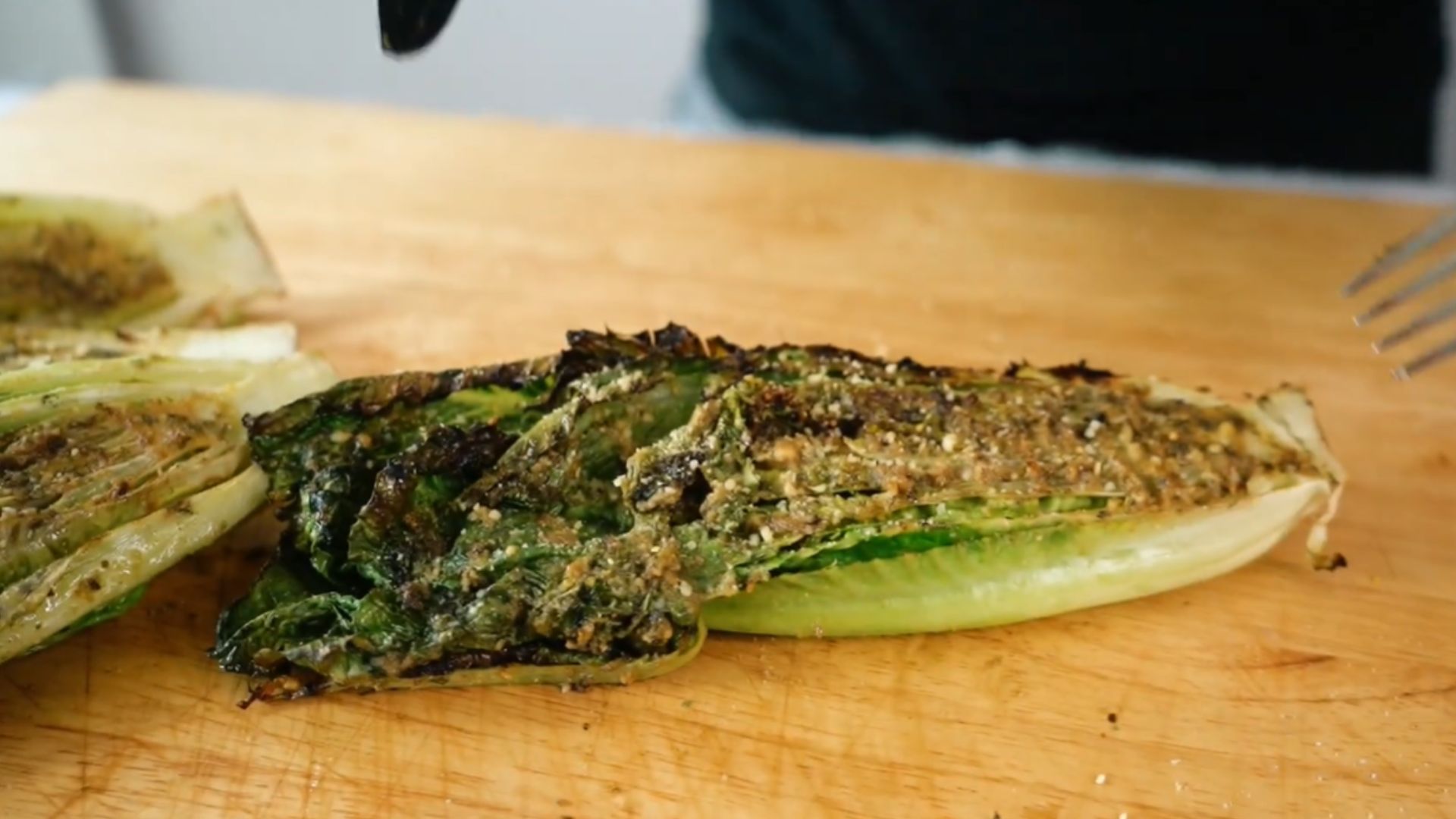 6. Romaine BBQ avec poussière de parmesan