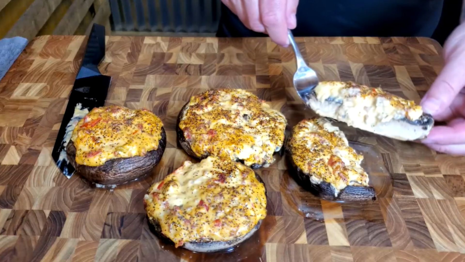 10. Capsules de champignons portobello farcies