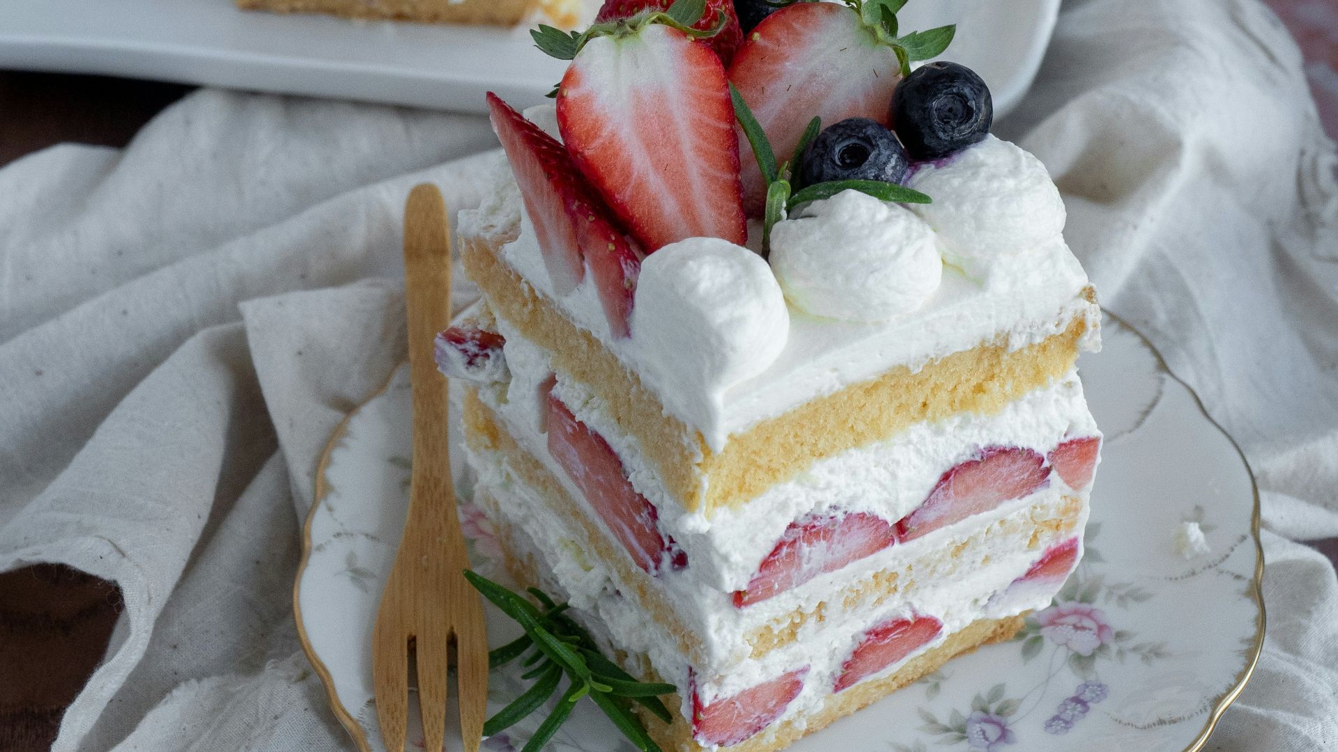 4. Gâteau aux fraises