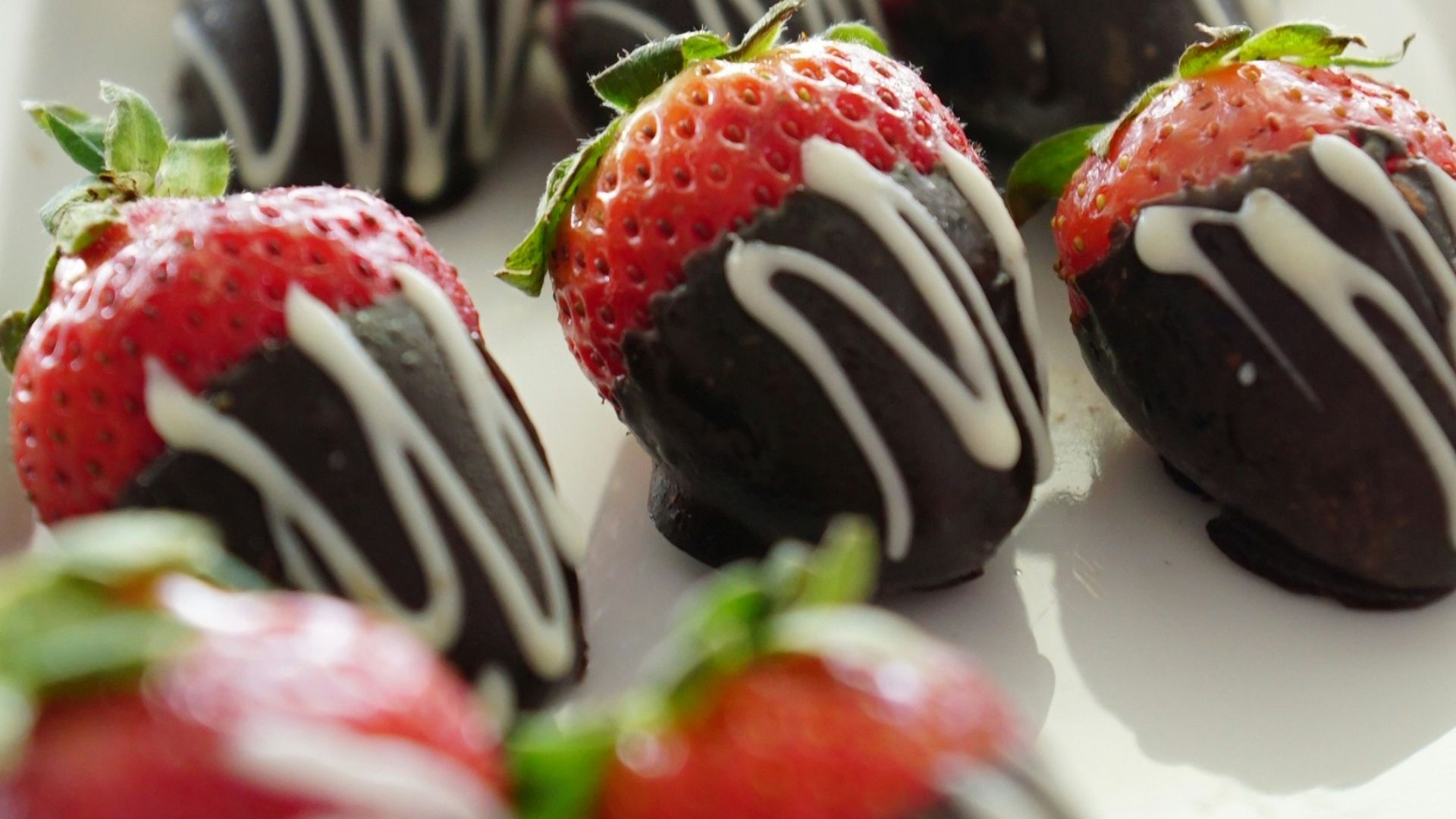 19. Fraises enrobées de chocolat