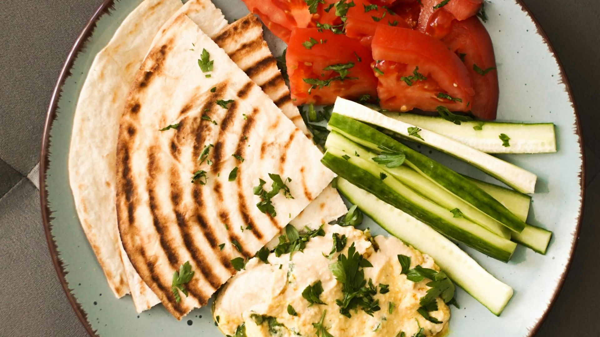 5. Hummus et légumes