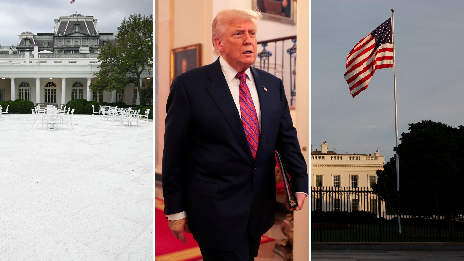 Trump s’entête à rénover la Maison-Blanche de fond en comble