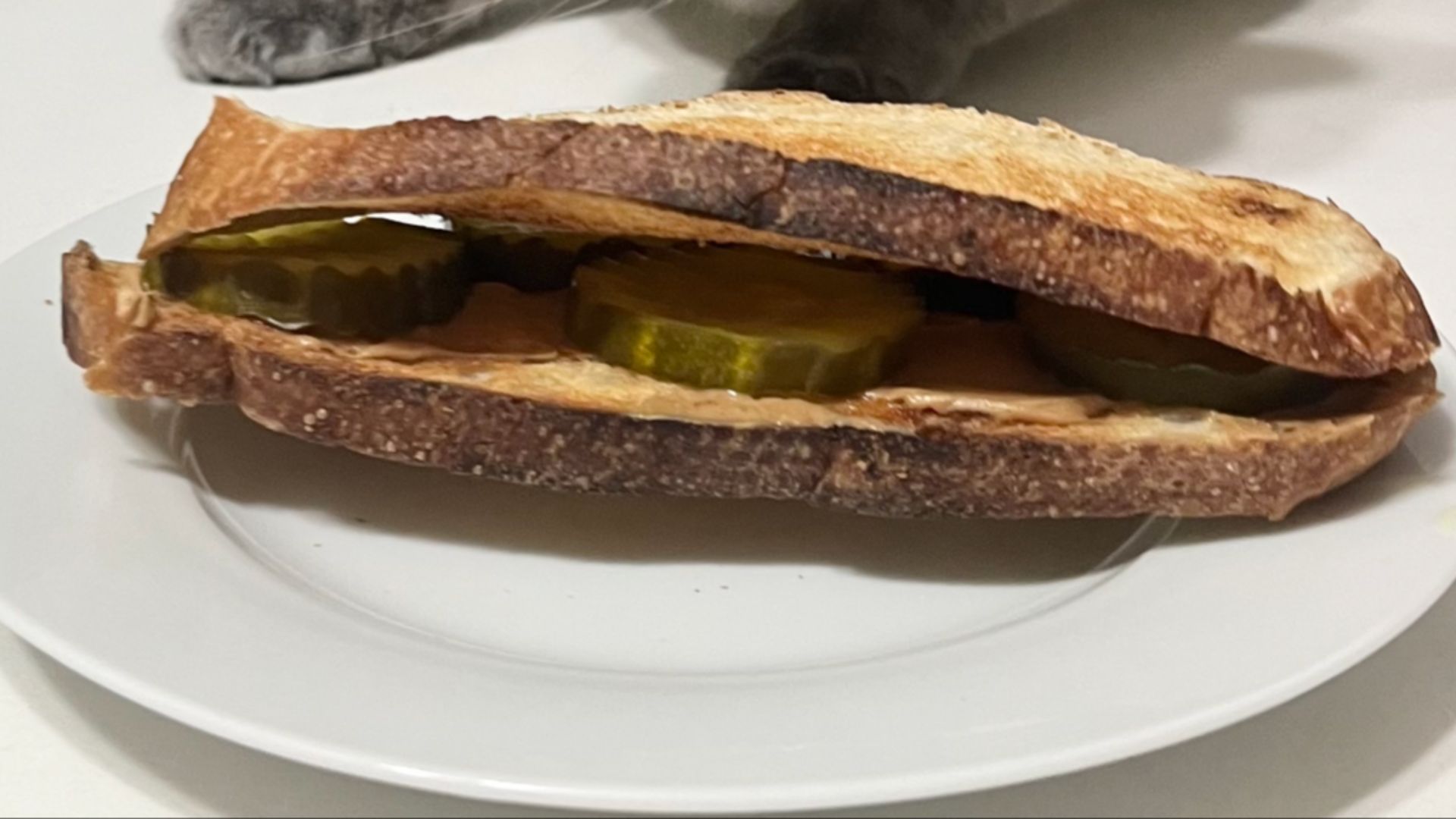14. Sandwich au beurre de cacahuète et aux cornichons