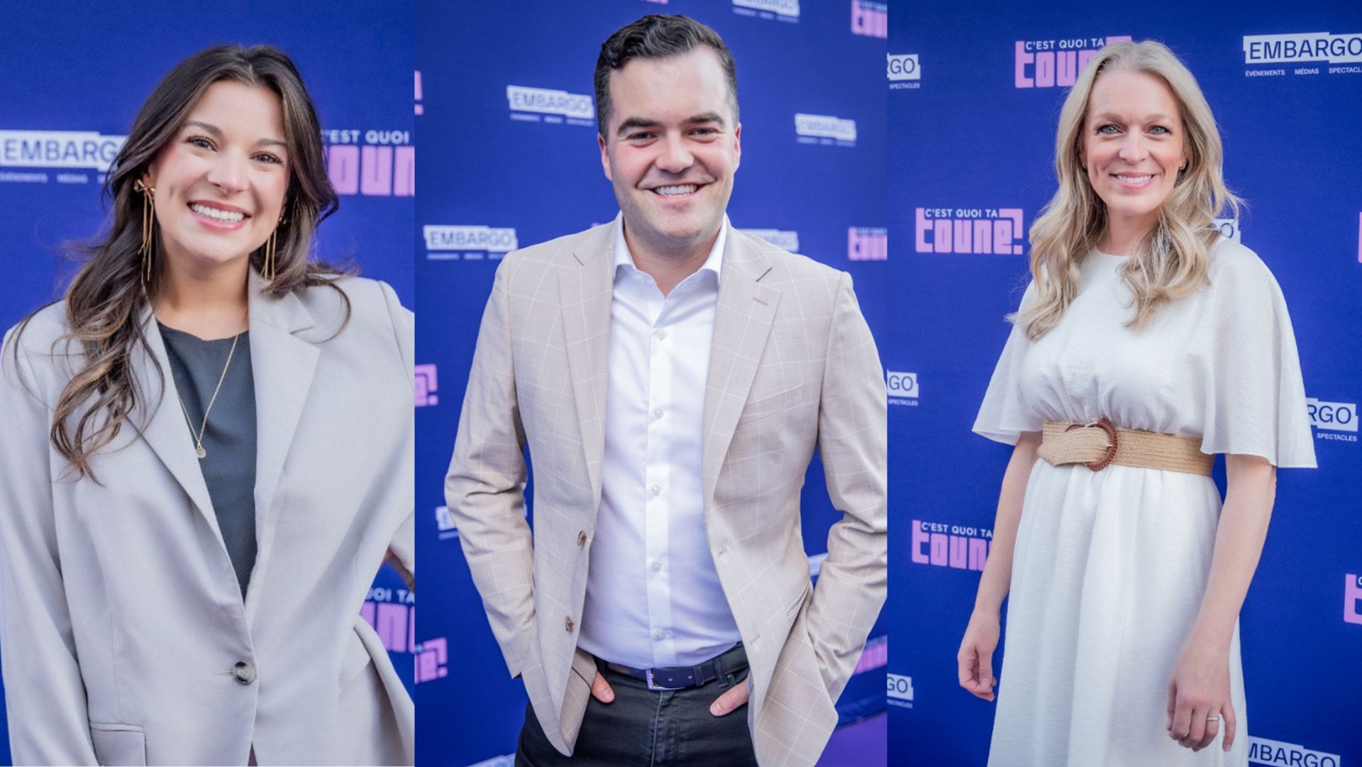 Les personnalités sur le tapis rouge de C’est quoi ta toune?