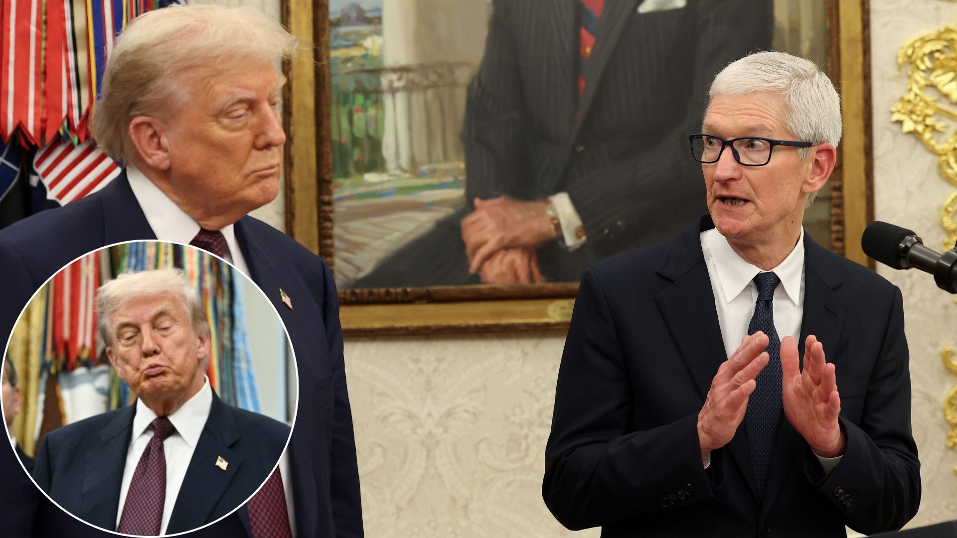 Apple offre un cadeau en or (et son chéquier) à Trump