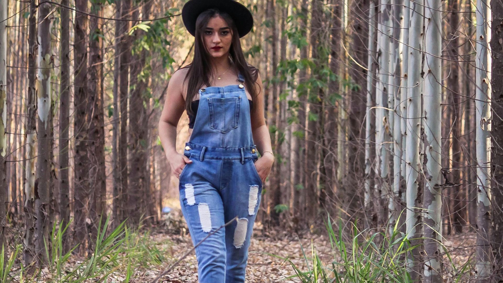 2. Salopette en jean