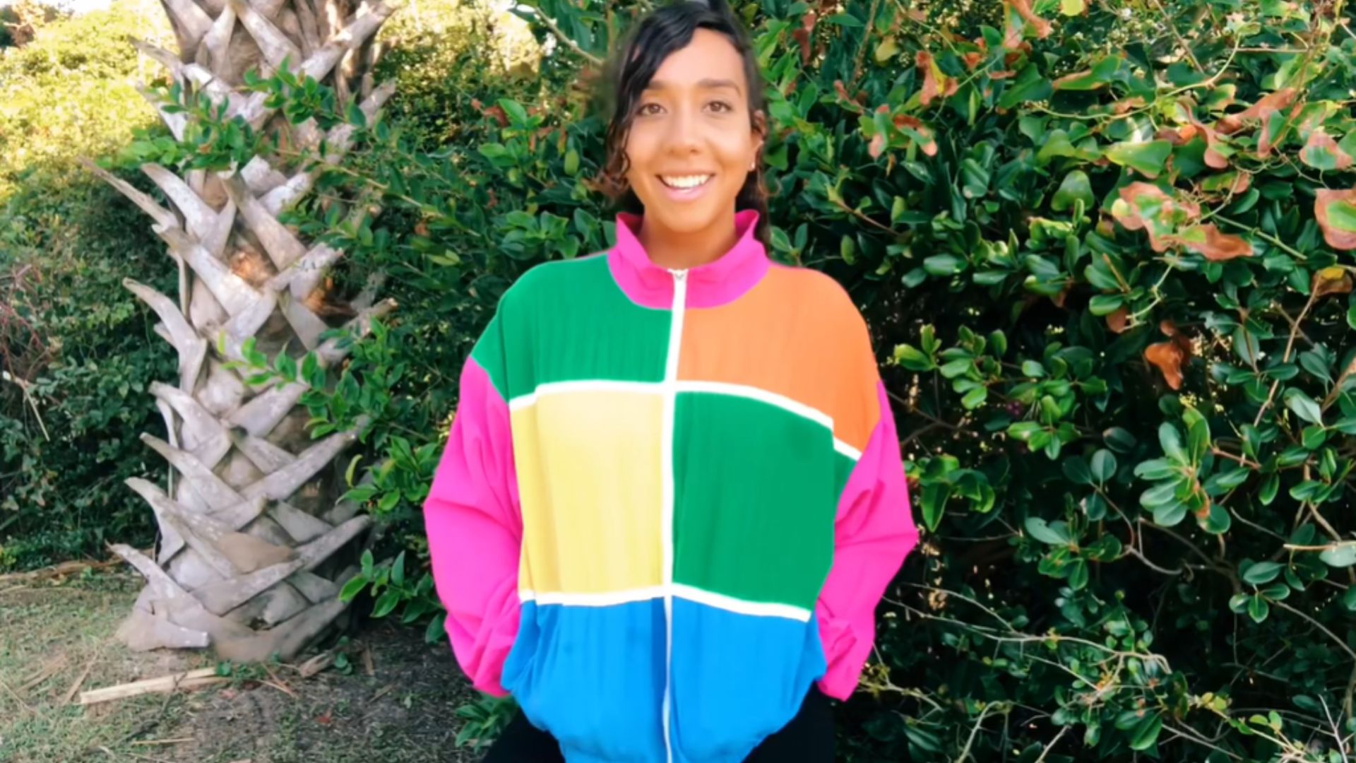 15. Coupe-vent en couleurs néon