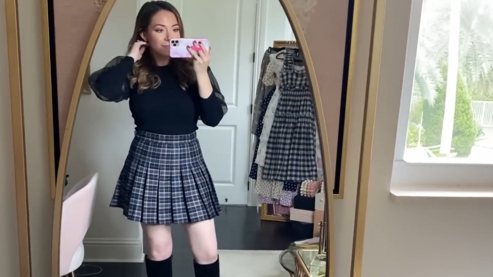 18. Jupes patineuses à carreaux