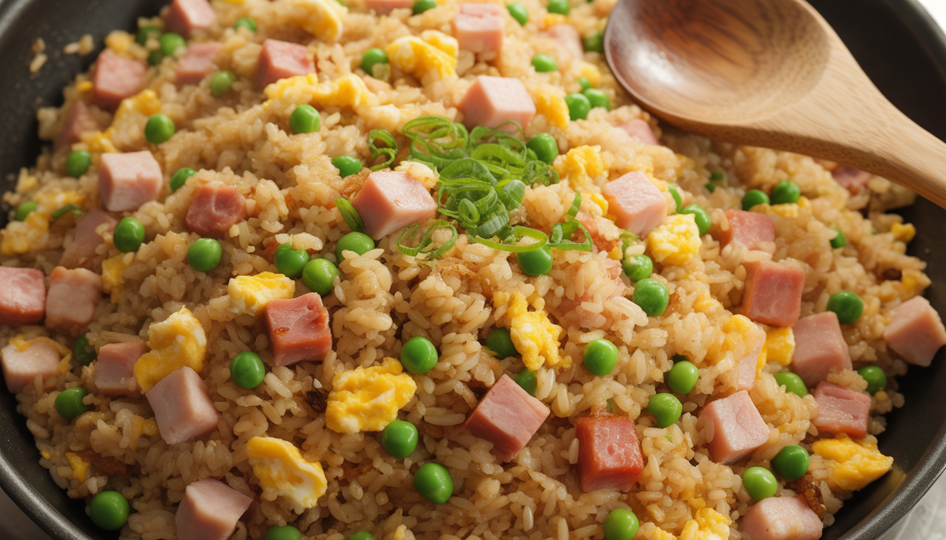 7. Riz sauté express au jambon