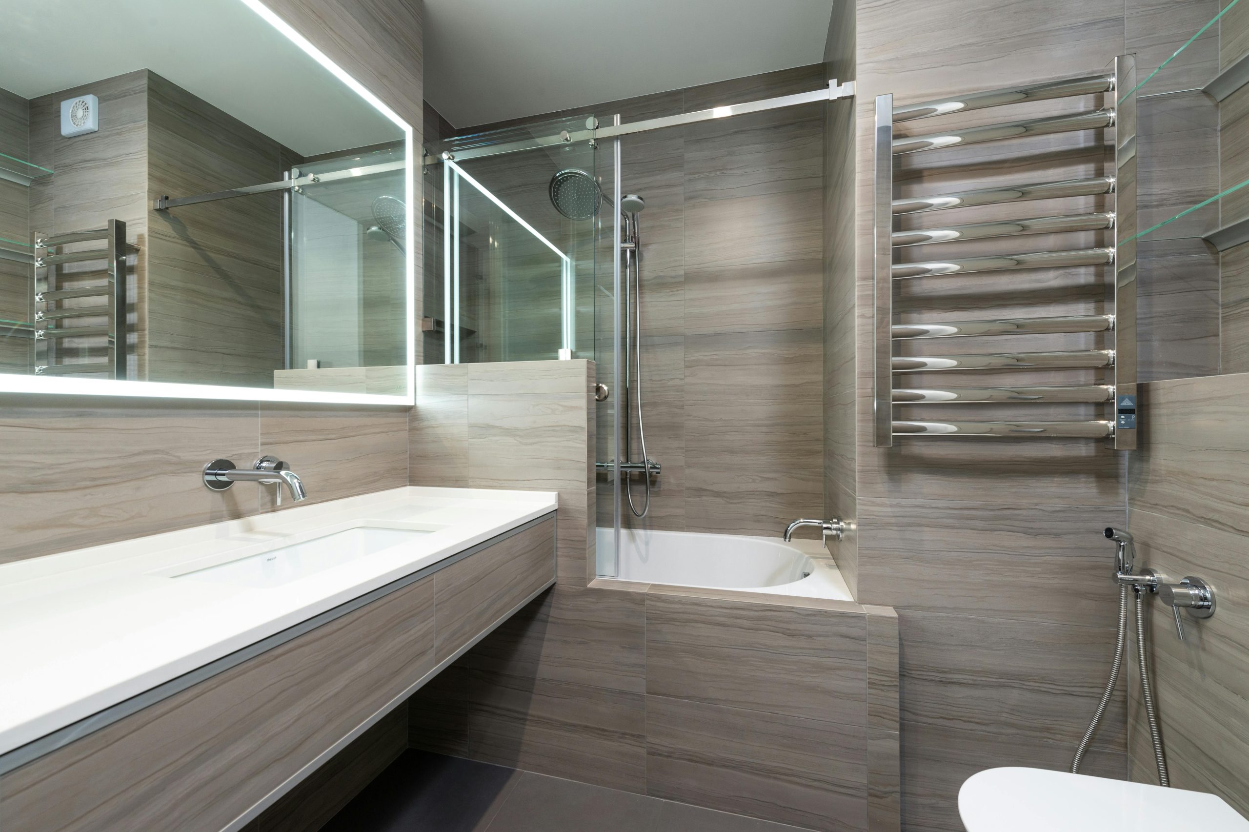 The heated towel rail