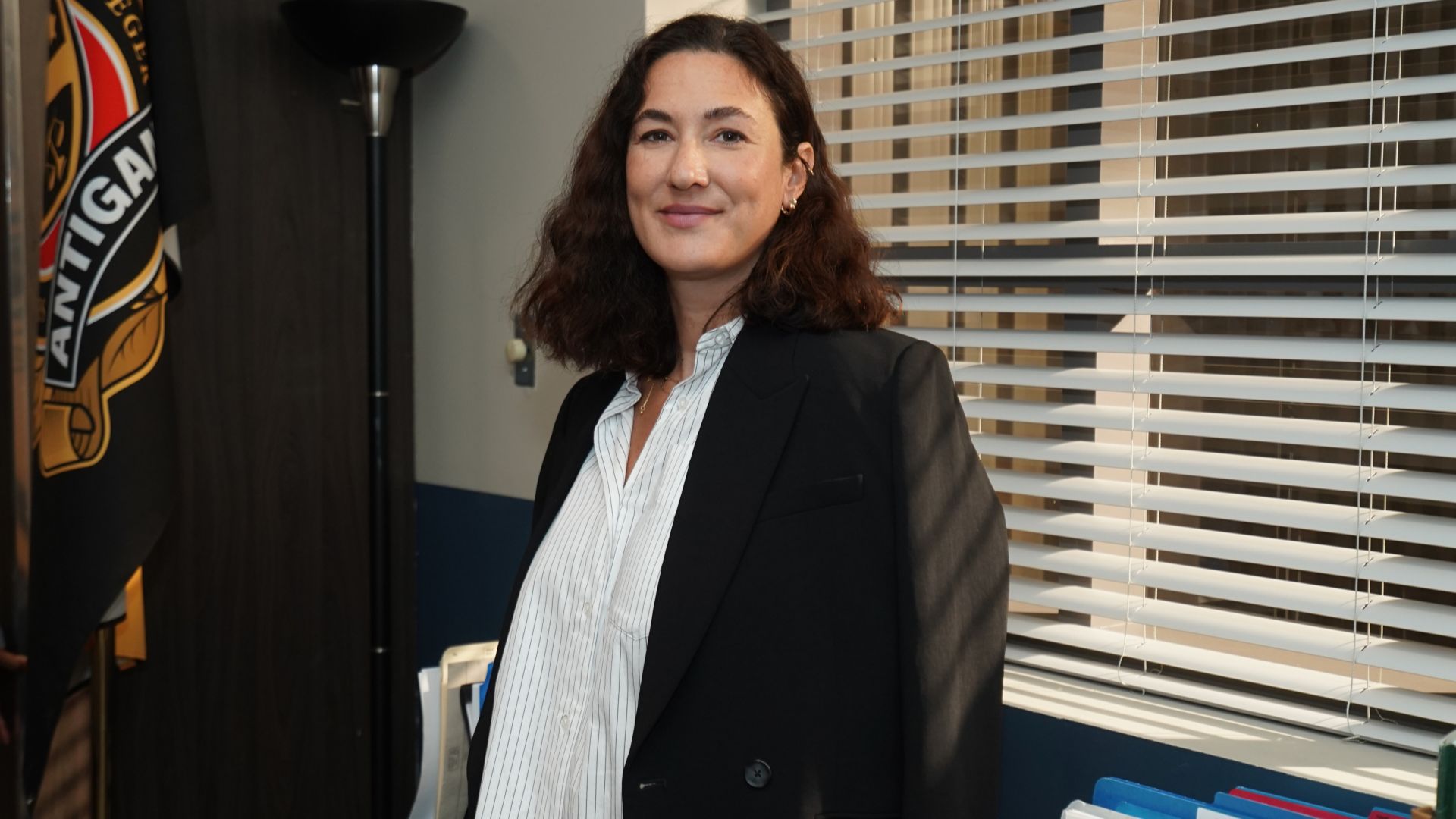 Conciliation travail – grossesse pour Karine Gonthier-Hyndman sur le plateau d’Antigang