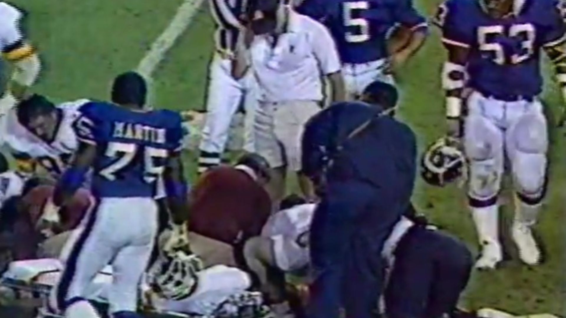 1. La jambe de Joe Theismann se brise à la télévision nationale (1985)