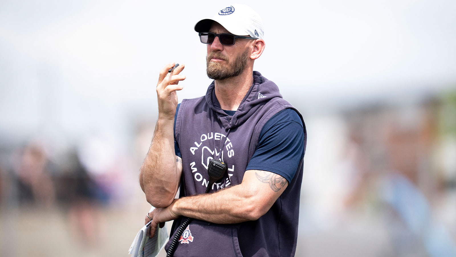 Alouettes head coach Jason Maas sounds the alarm