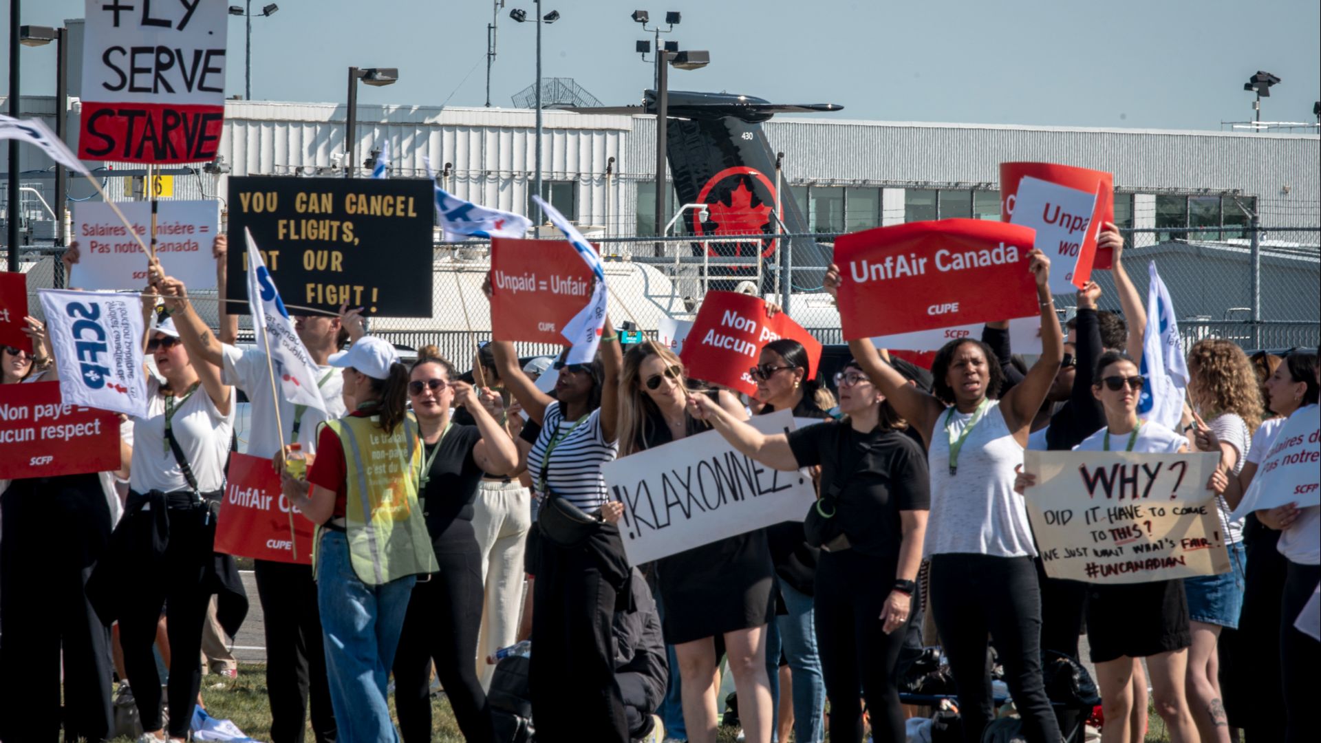 The strike continues